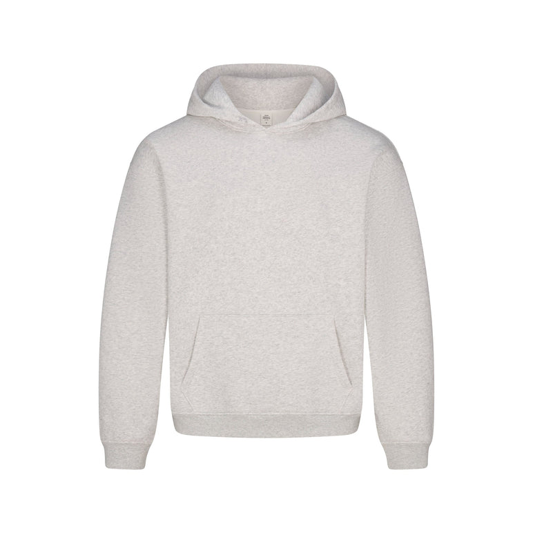 FLEECE LOUNGE MENS RELAXED HOODIE | LIGHT HEATHER GREY