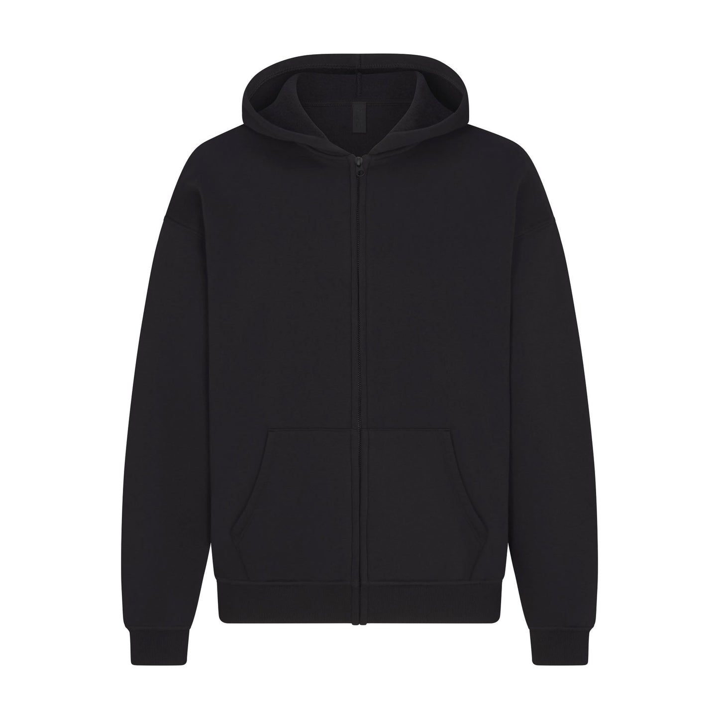 FLEECE LOUNGE MENS RELAXED ZIP UP HOODIE | WASHED ONYX