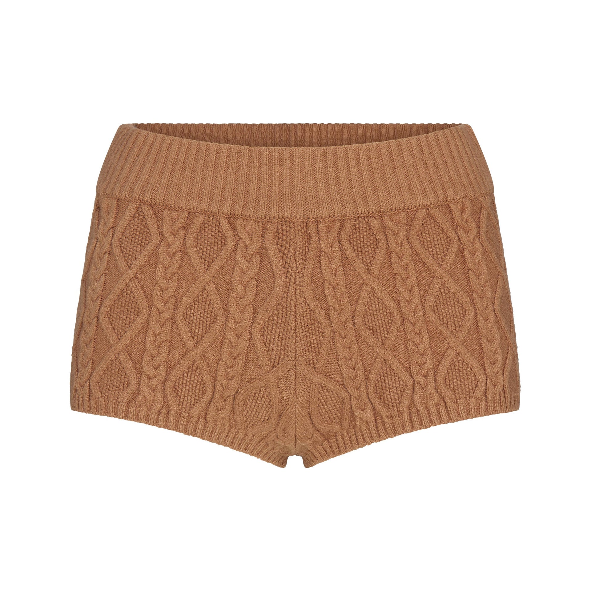 SWEATER KNIT SHORT | DARK HONEY