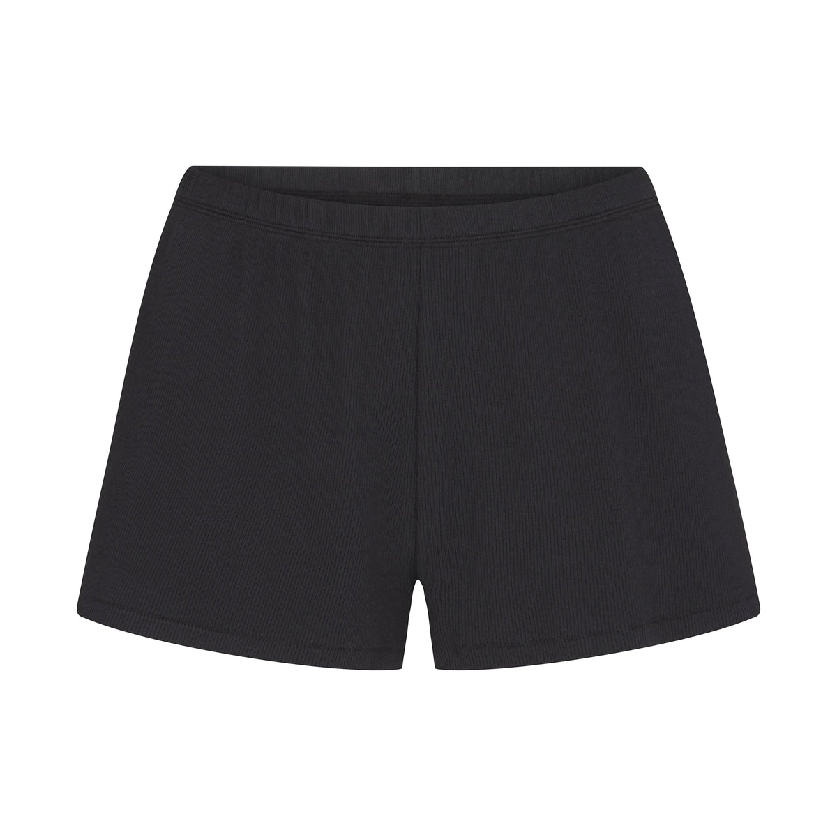 COTTON RIB LOOSE SHORT | SOOT