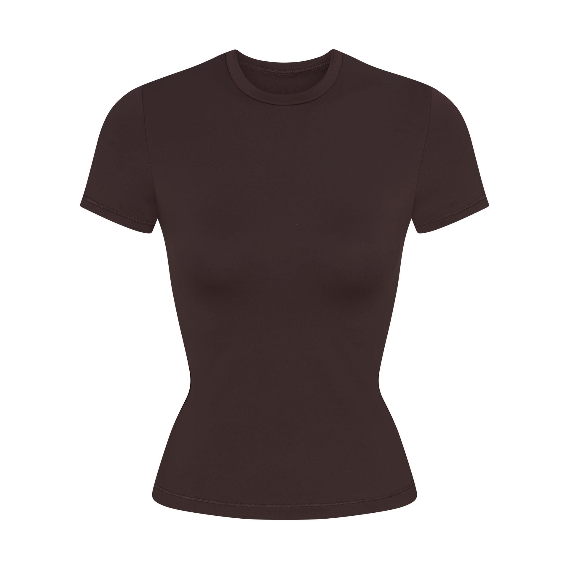 NikeSKIMS MATTE PADDED BABY TEE | DARK SEPIA