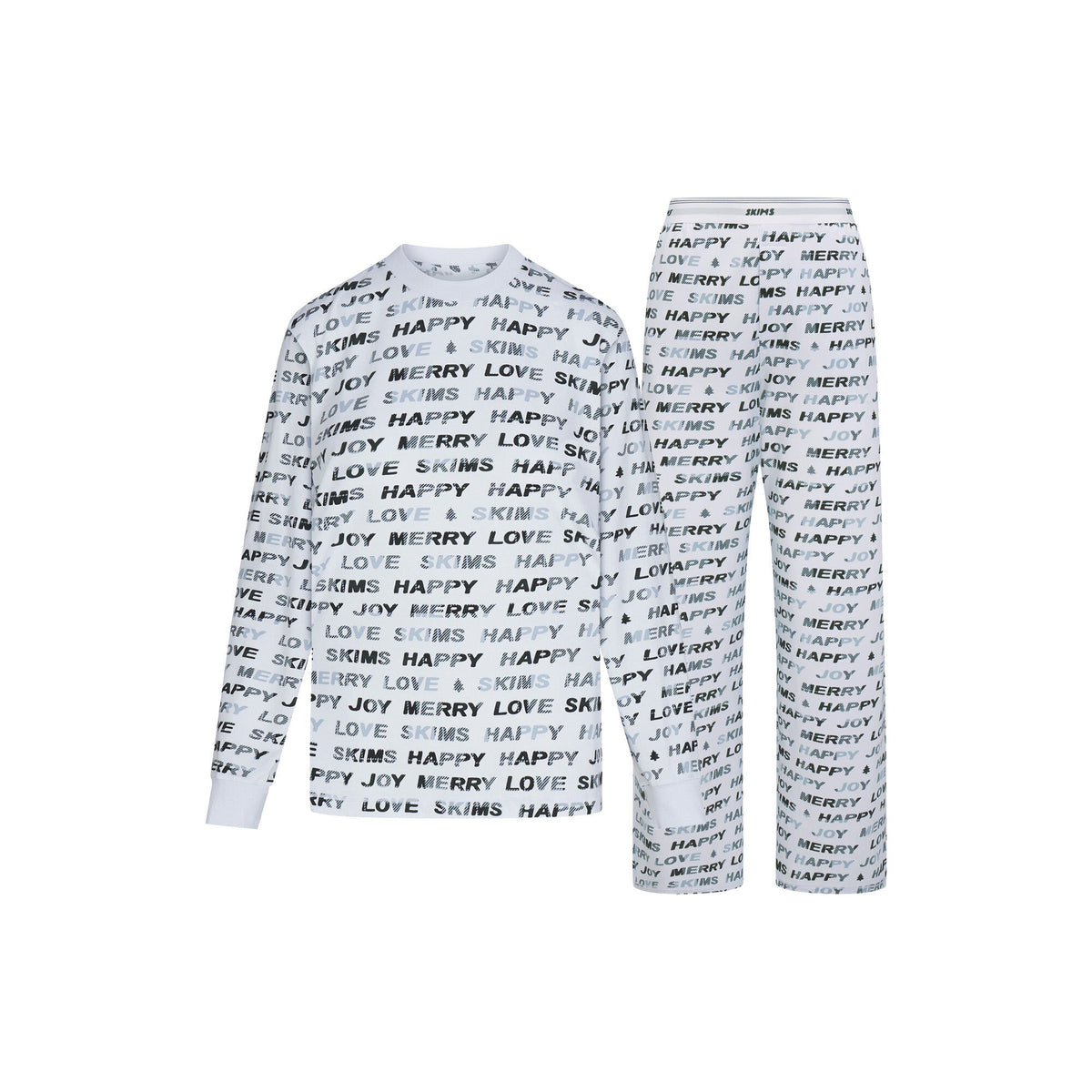 BOYFRIEND LONG SLEEVE AND LOOSE PANT SET | BLUE QUARTZ MERRY SKIMS