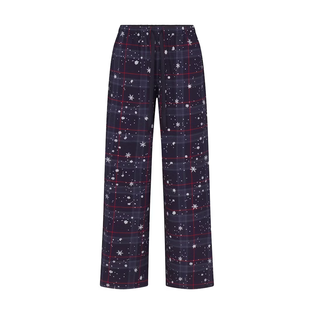 CACTUS PLANT FLEA MARKET X SKIMS SKIMS SLEEP FLANNEL PANT SET | SANTAS FAVORITE BRICK PRINT