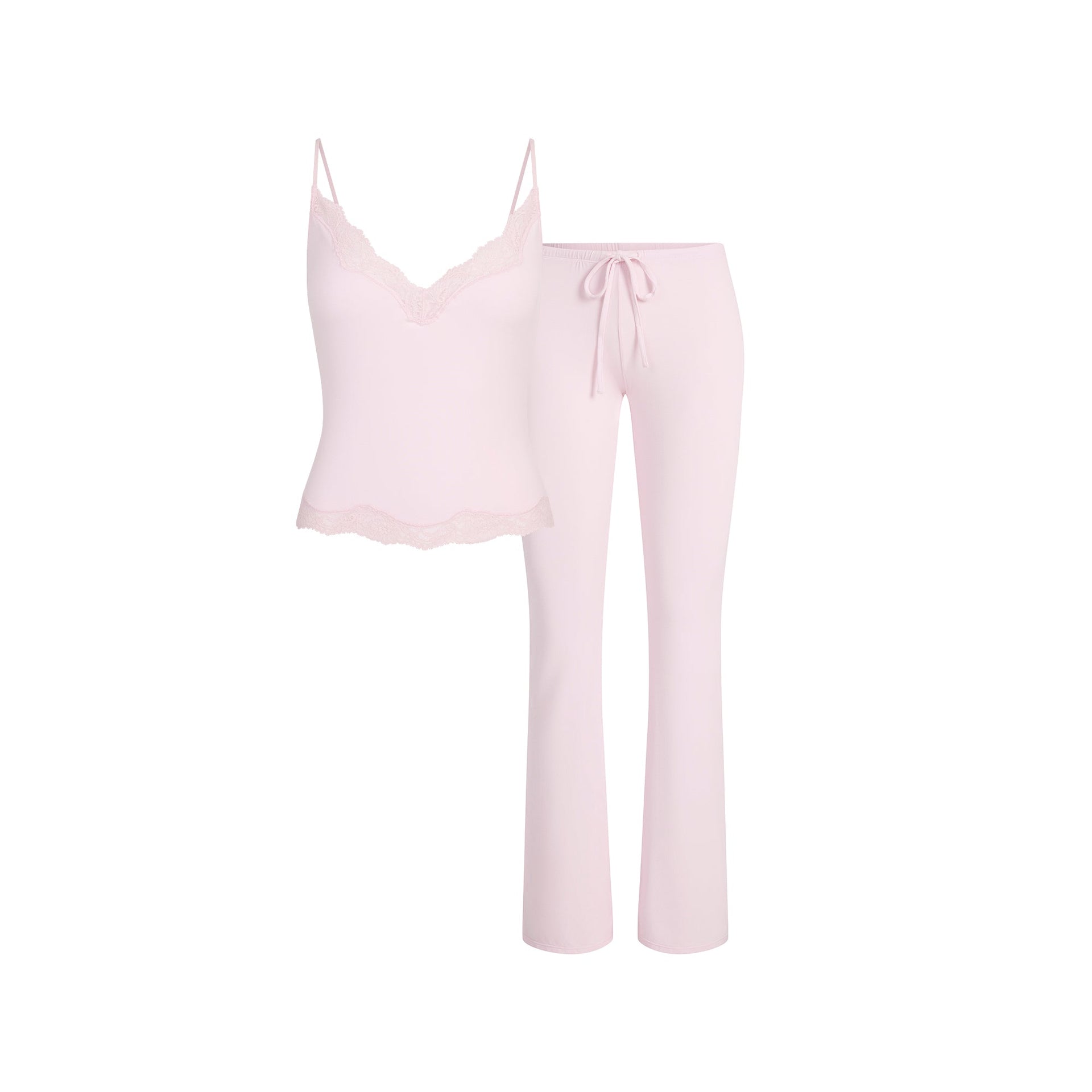 SKIMS SLEEP LACE CAMI AND PANT SET | BLOOM