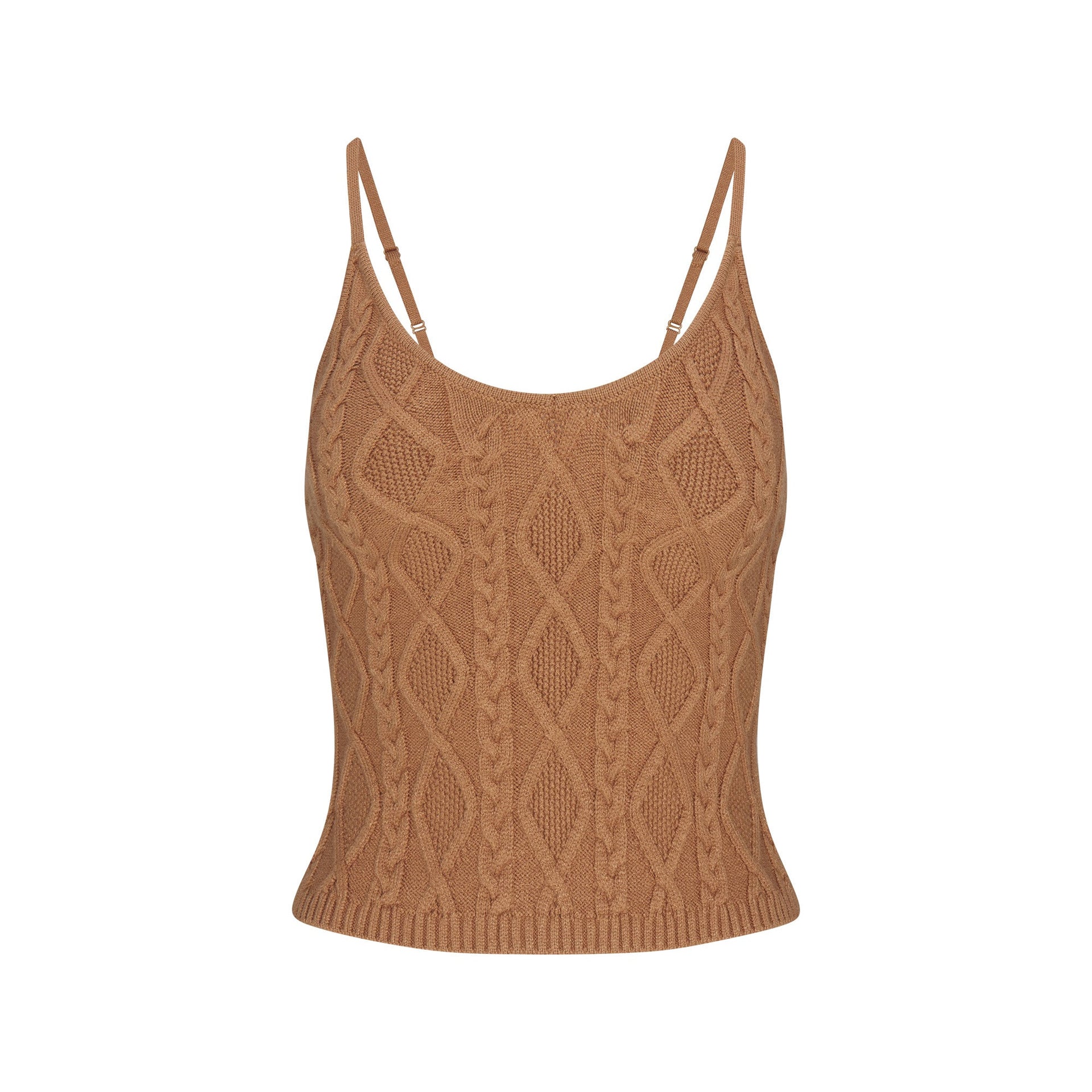 SWEATER KNIT CAMI | DARK HONEY