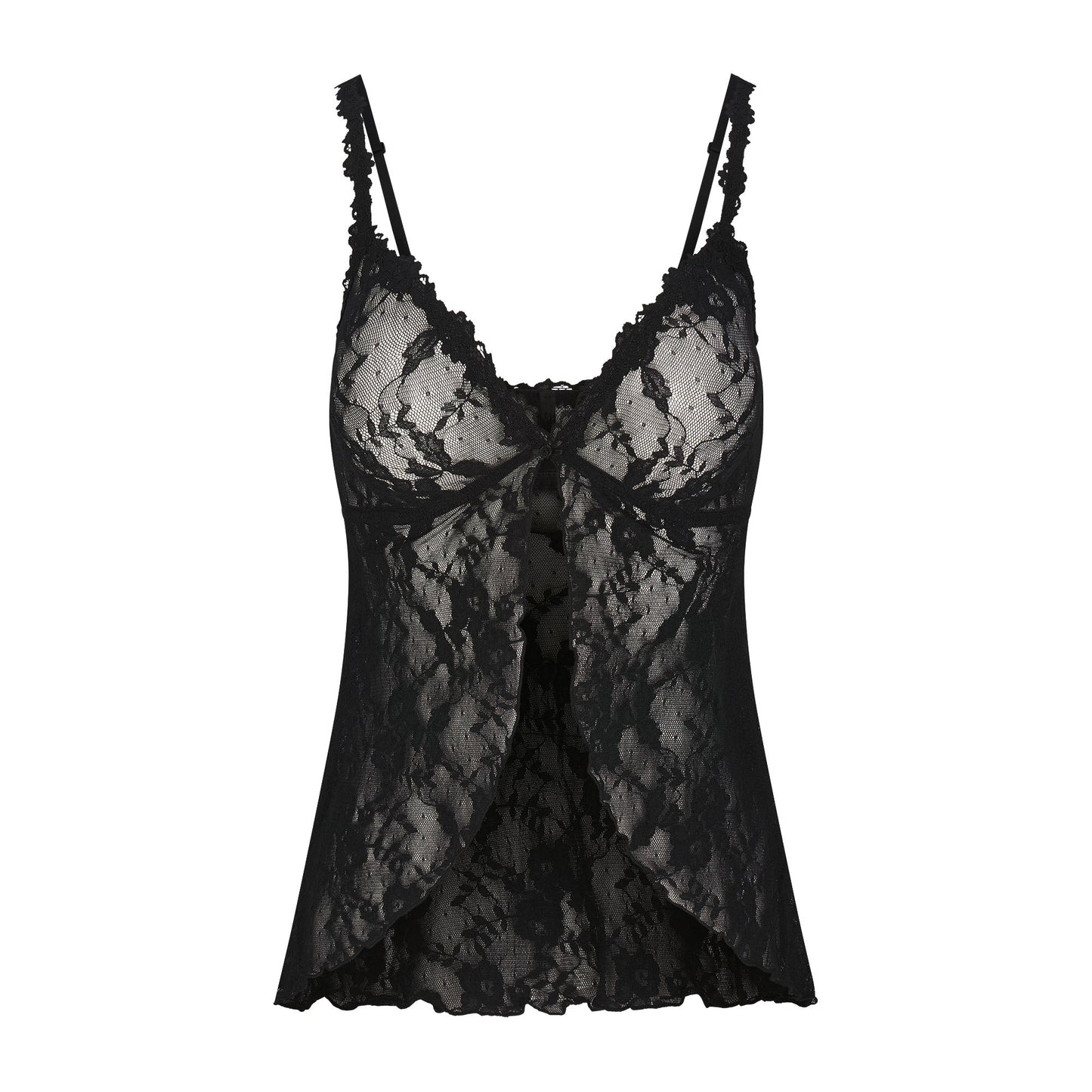 STRETCH LACE BABYDOLL TOP | SOOT