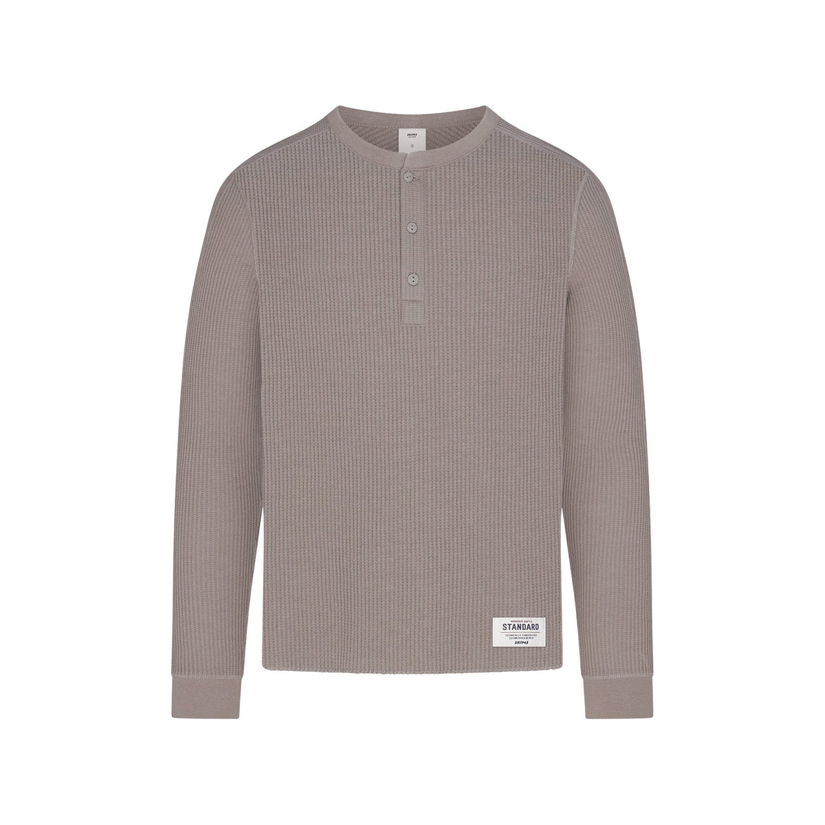 WAFFLE MENS LONG SLEEVE TOP | MINK