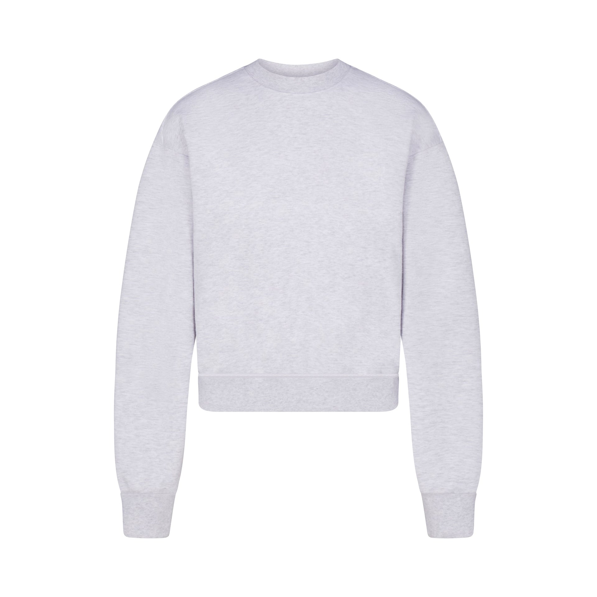 COTTON FLEECE CREWNECK | LIGHT HEATHER GREY