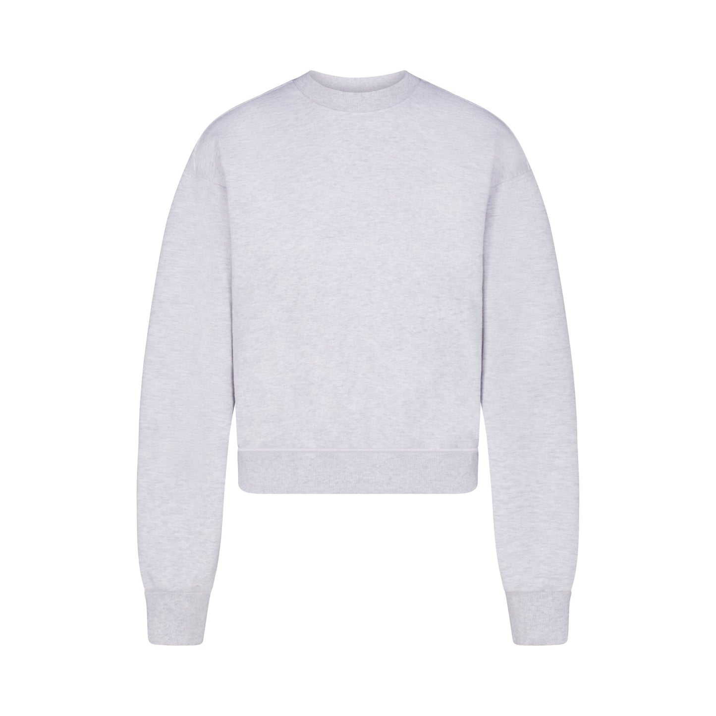 COTTON FLEECE CREWNECK | LIGHT HEATHER GREY