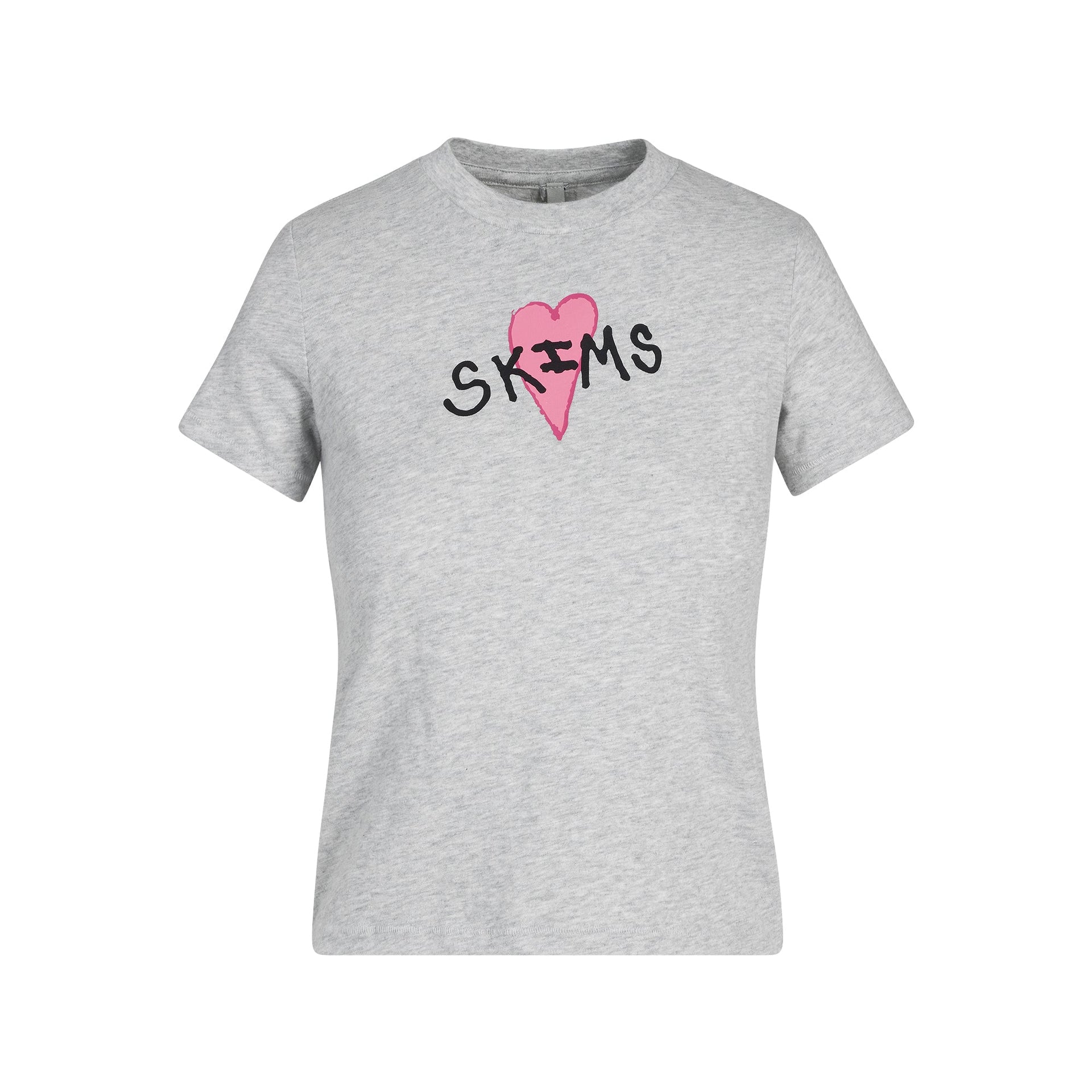 WORN IN JERSEY T-SHIRT | LIGHT HEATHER GREY SKIMS HEART