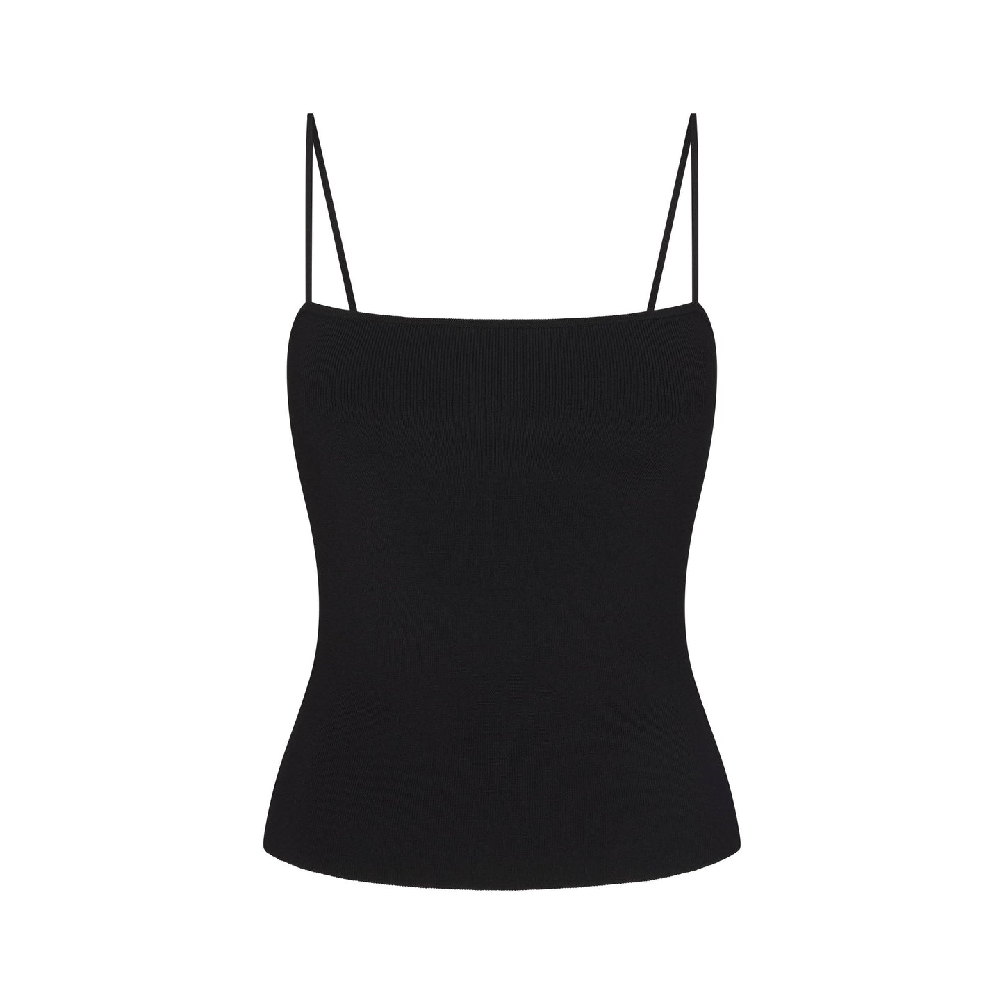 REFINED KNIT CAMI | OBSIDIAN