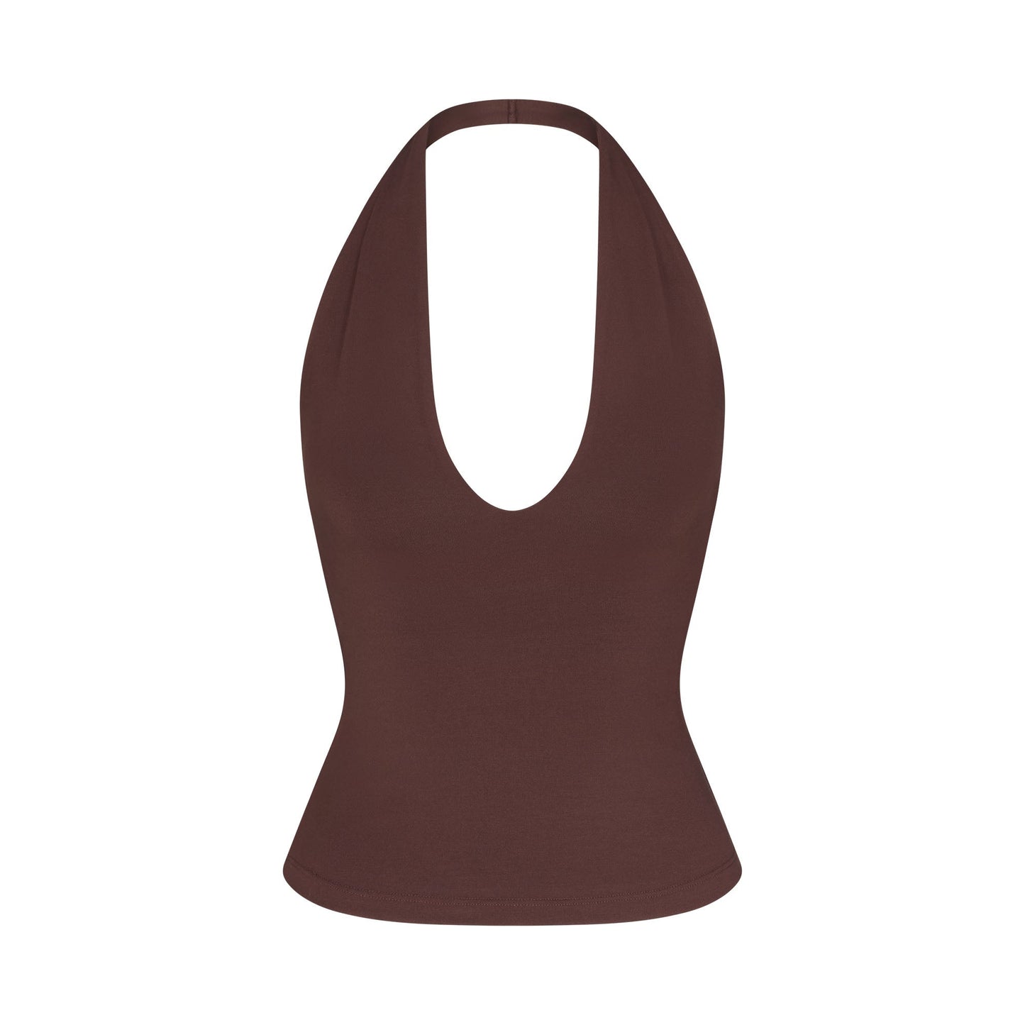 SMOOTH LAYERS HALTER TOP | COCOA