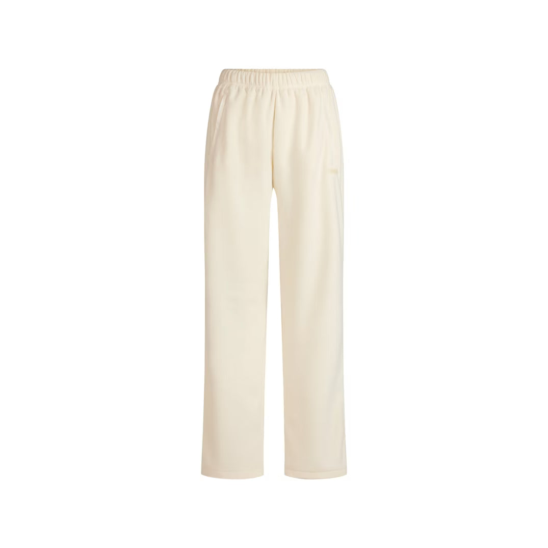 FLEECE LOUNGE STRAIGHT LEG PANT | ECRU