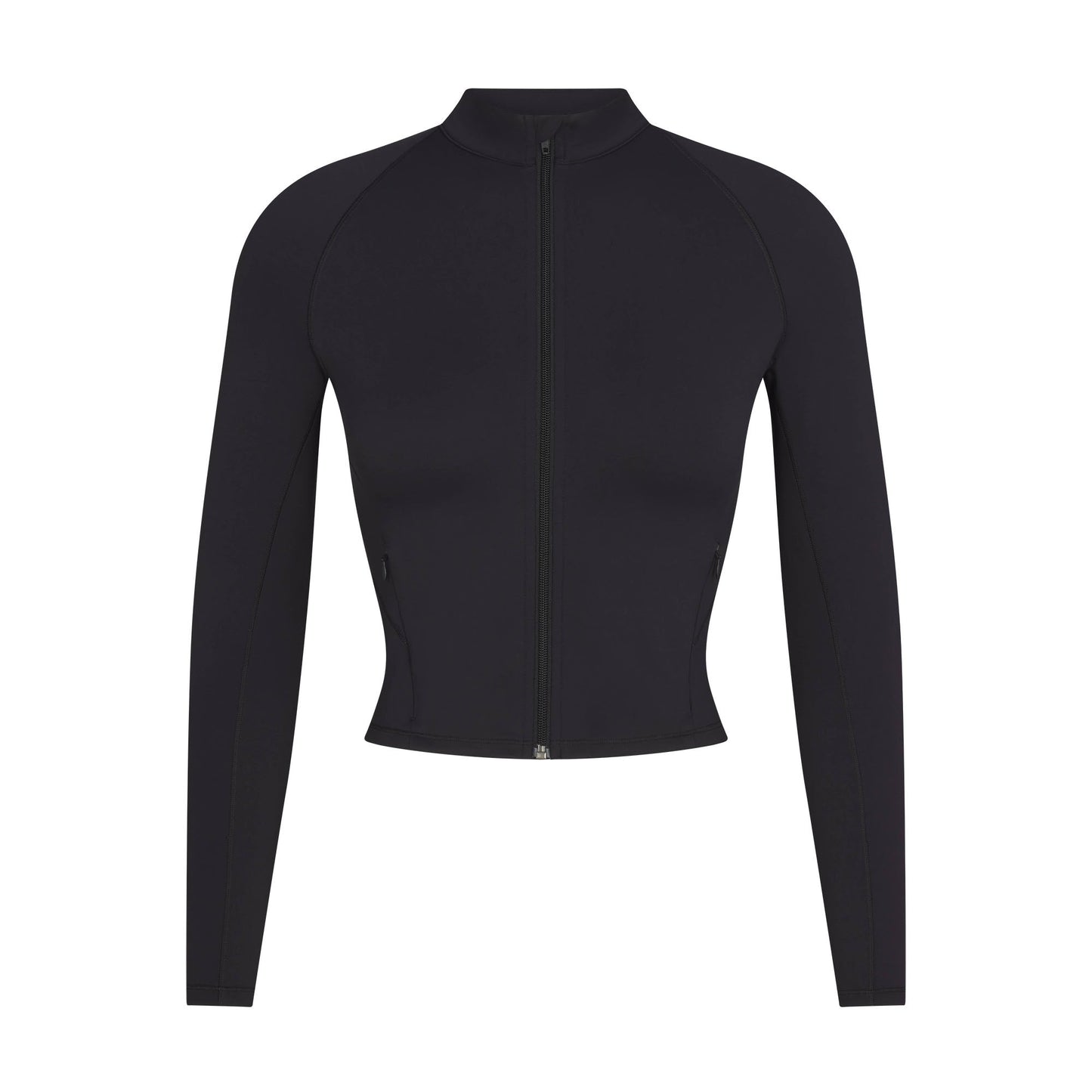 NikeSKIMS MATTE MOCK NECK FULL ZIP JACKET | OBSIDIAN