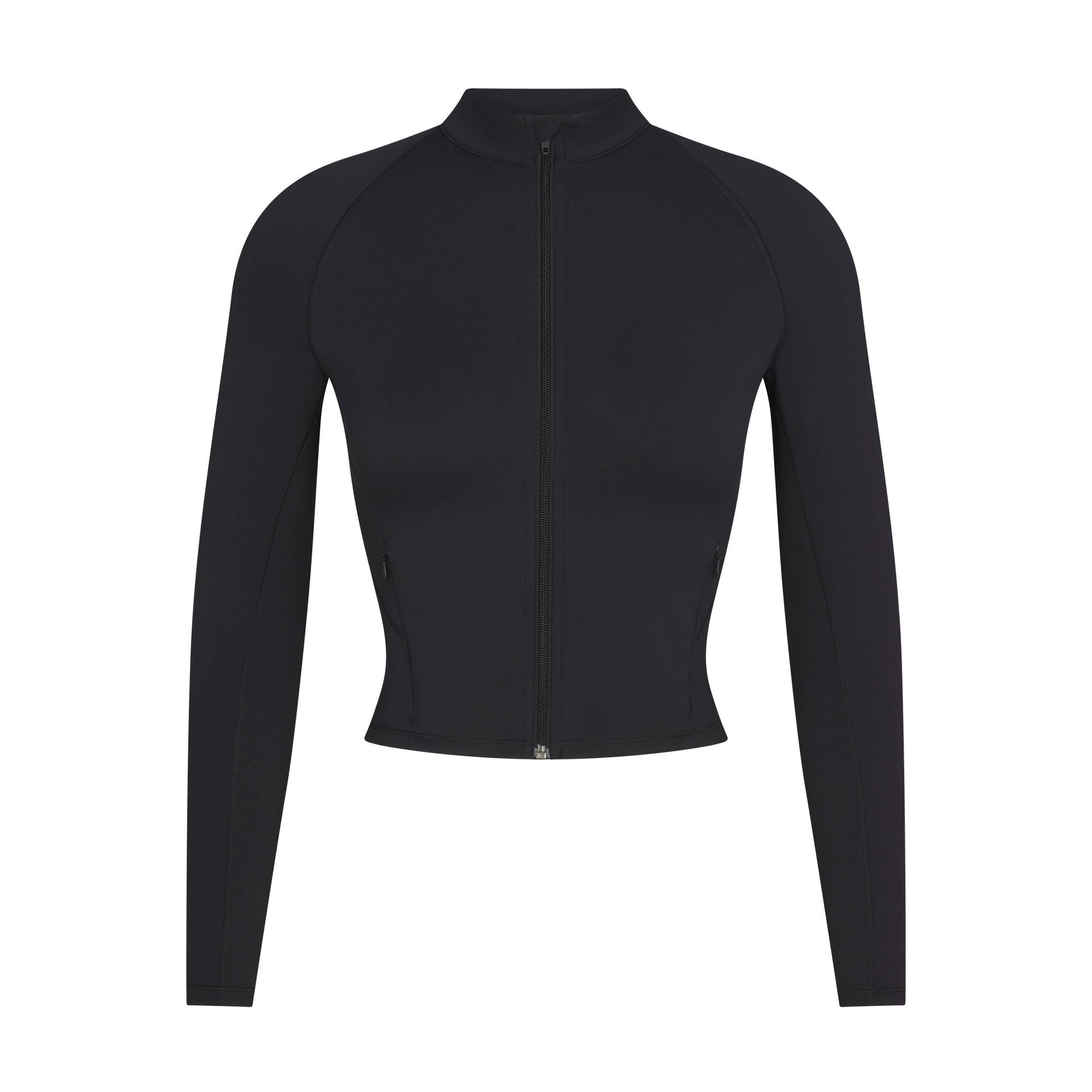 NikeSKIMS MATTE MOCK NECK FULL ZIP JACKET | OBSIDIAN