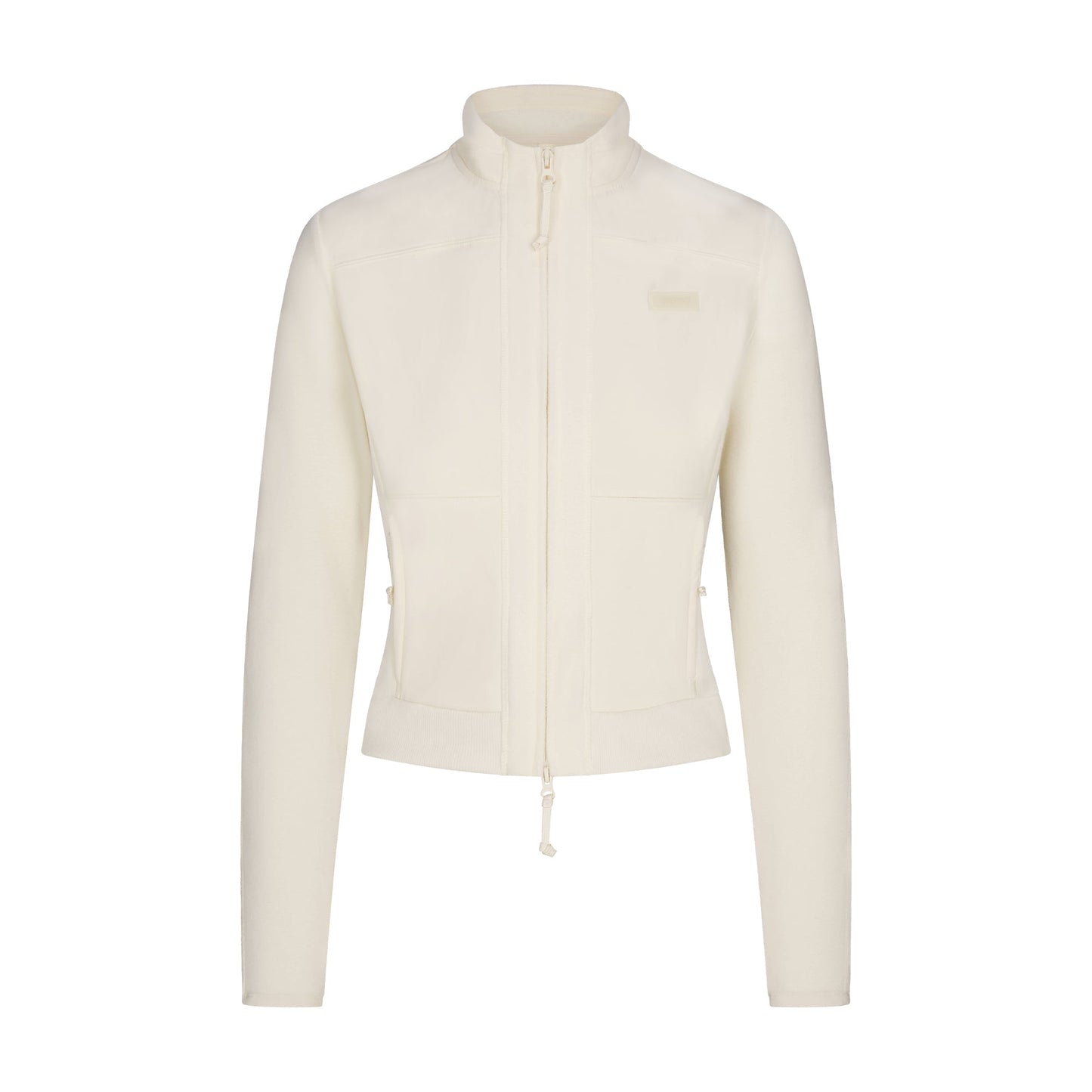 OUTDOOR FLEECE FITTED JACKET | ECRU