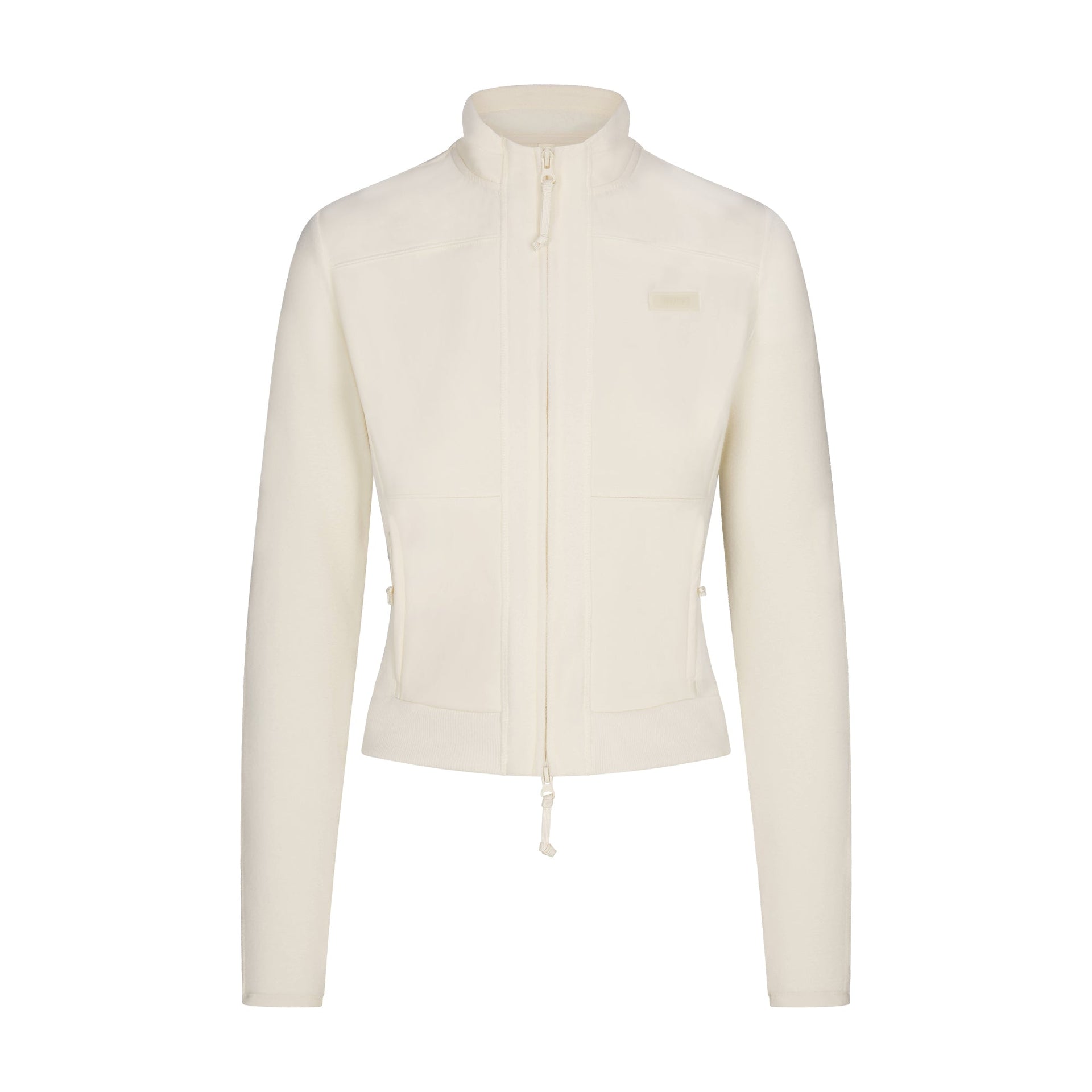 OUTDOOR FLEECE FITTED JACKET | ECRU