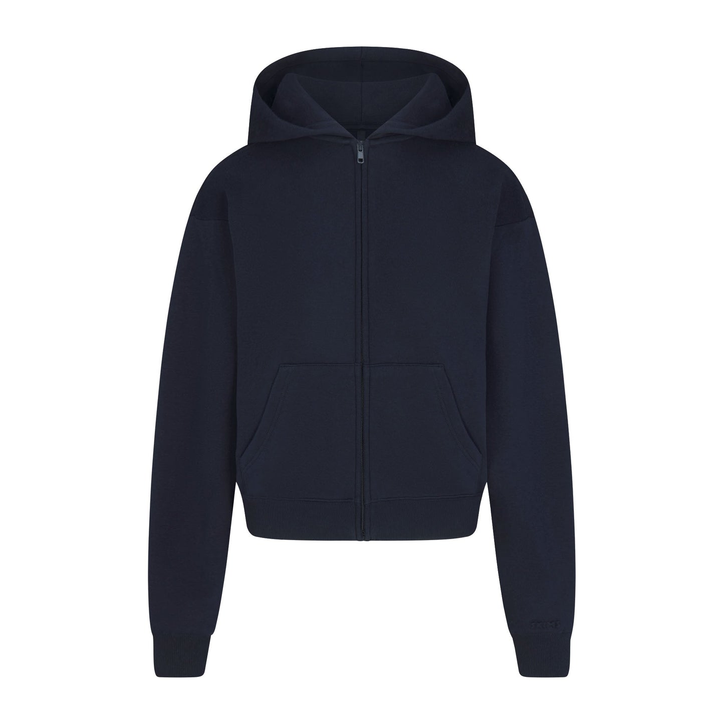 COTTON FLEECE CLASSIC ZIP UP HOODIE | NAVY