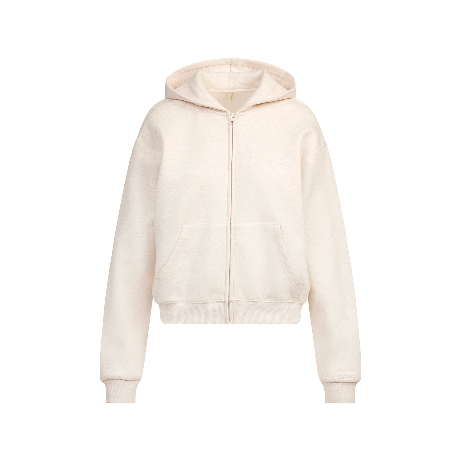 COTTON FLEECE CLASSIC ZIP UP HOODIE | OATMEAL HEATHER