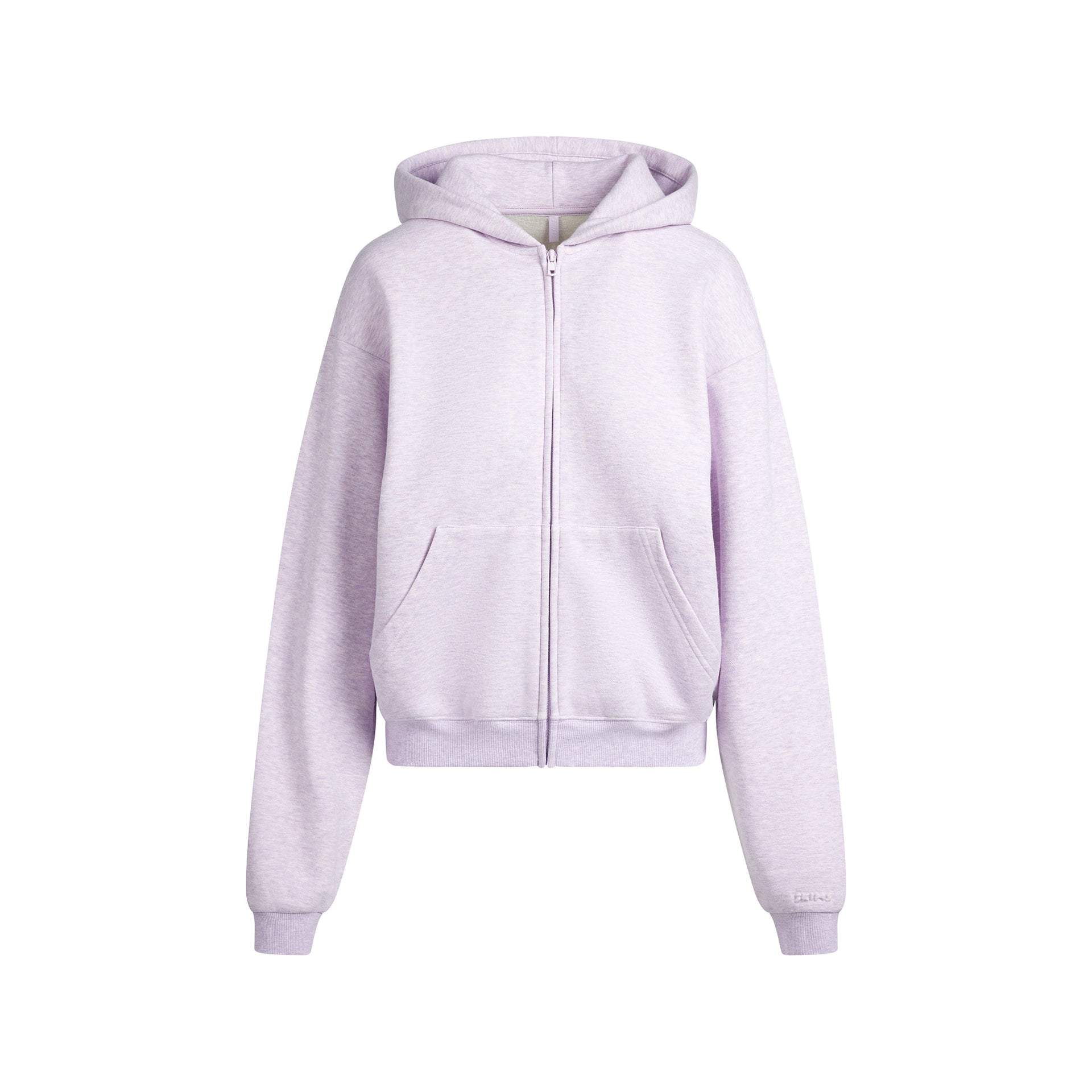 COTTON FLEECE CLASSIC ZIP UP HOODIE | PURPLE HEATHER