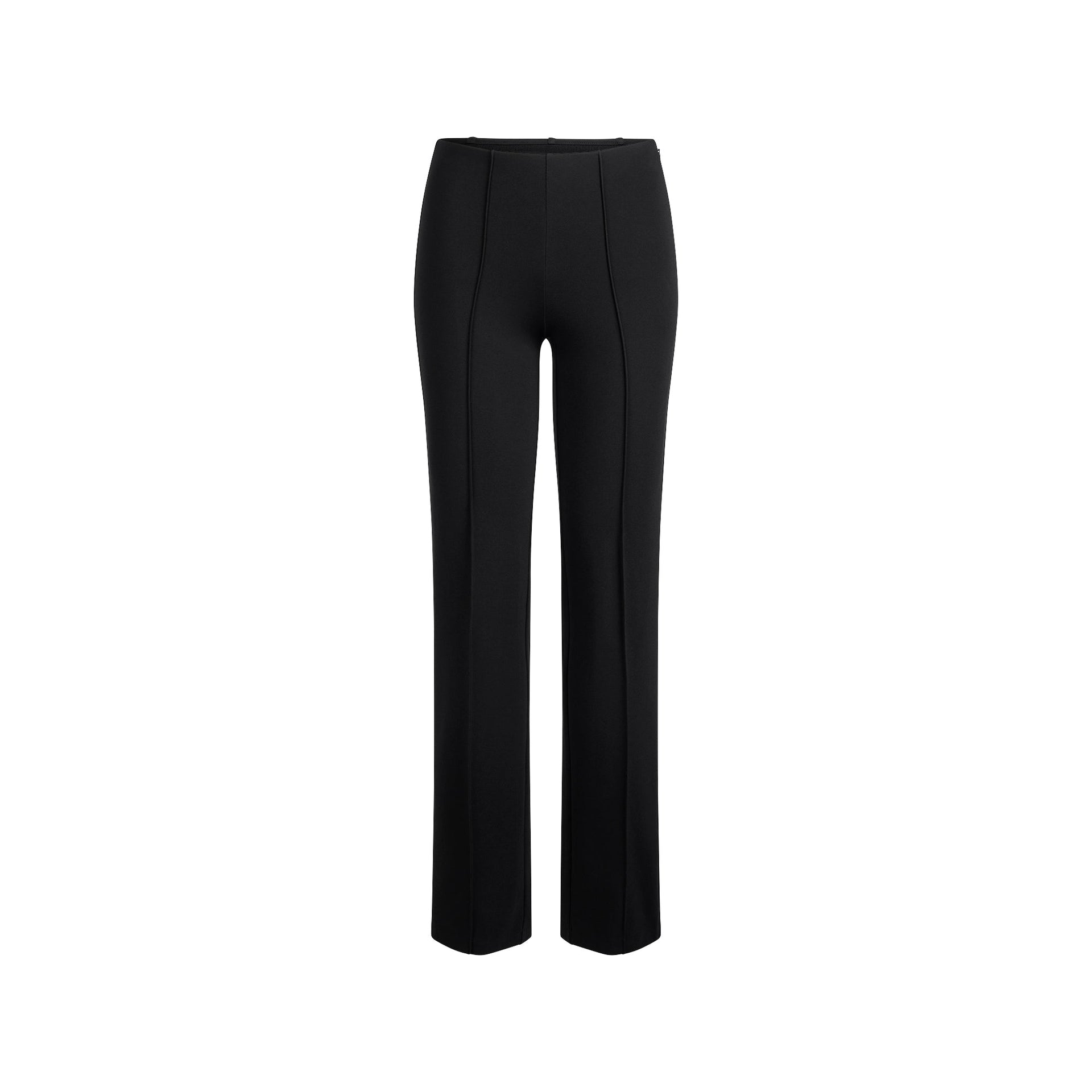 THE ESSENTIAL COLLECTION HIGH-WAISTED PINTUCK STRAIGHT LEG PANT | OBSIDIAN