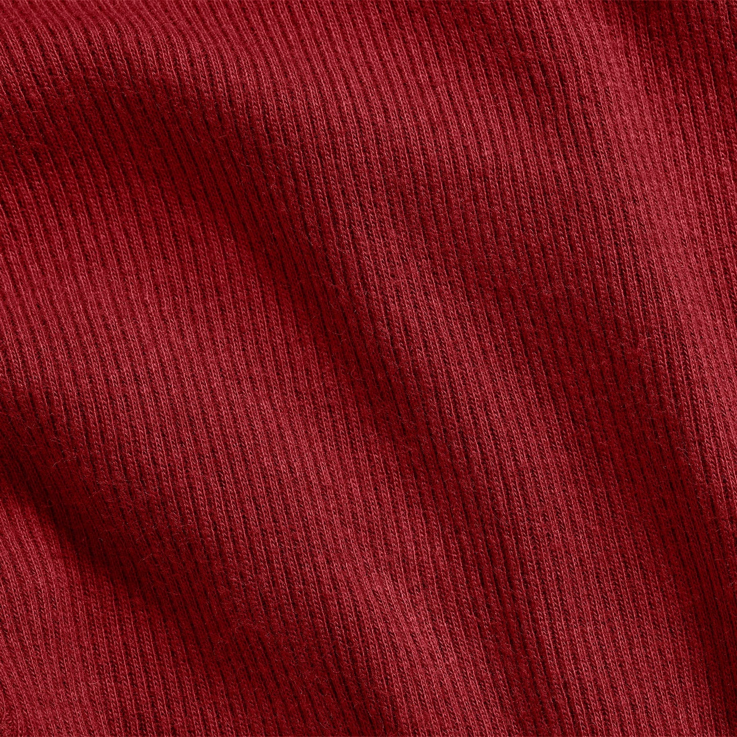 COTTON RIB SCOOP NECK HENLEY | BRICK