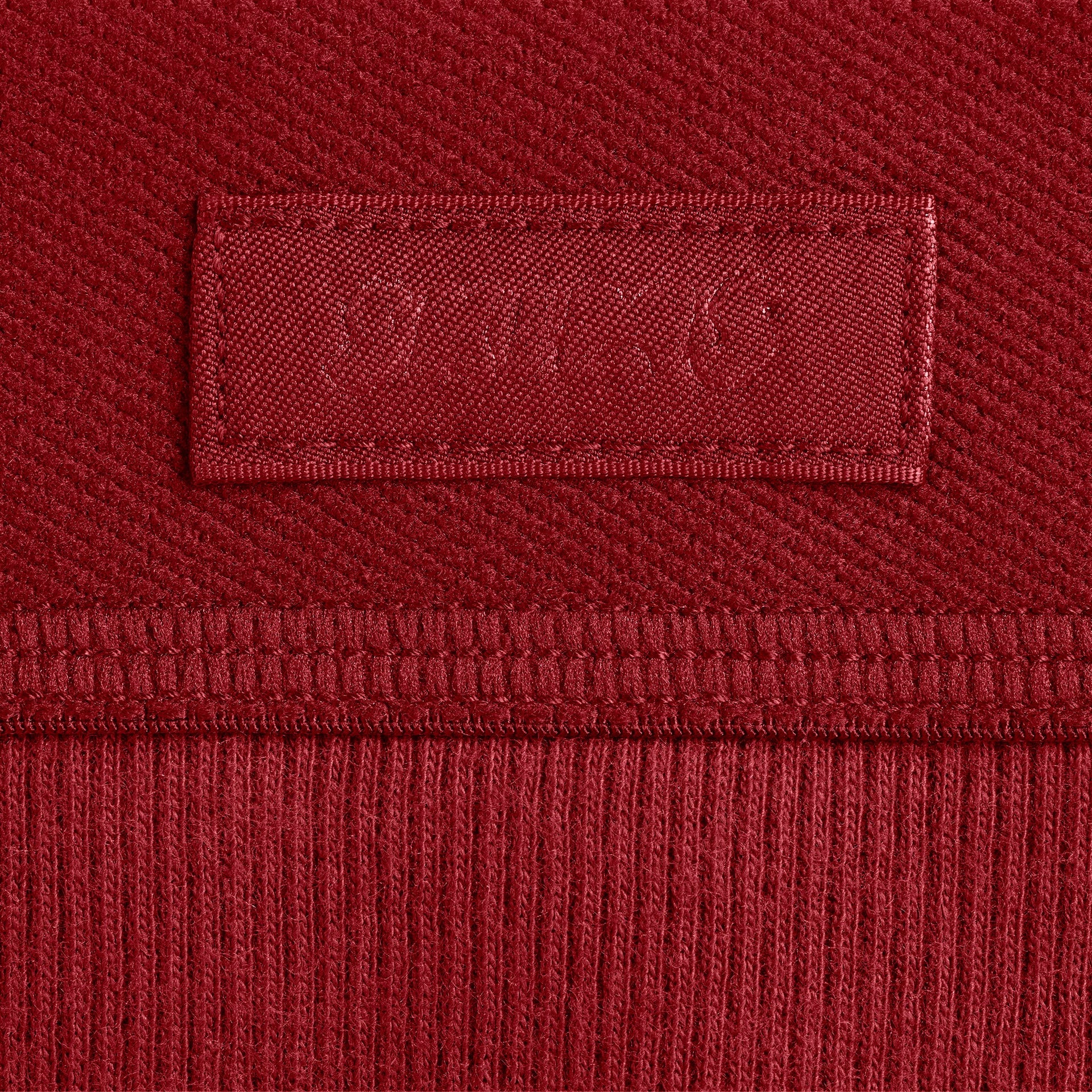 COTTON RIB SCOOP NECK HENLEY | BRICK