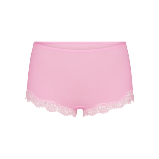 FITS EVERYBODY LACE BOY SHORT | BUBBLEGUM TONAL