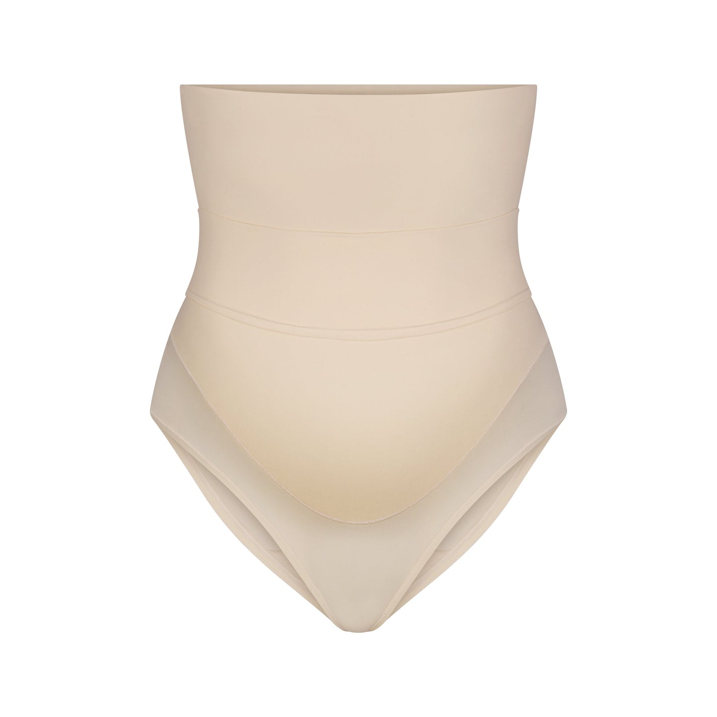 FITS EVERYBODY MATERNITY BANDED HIGH-WAISTED BRIEF | SAND