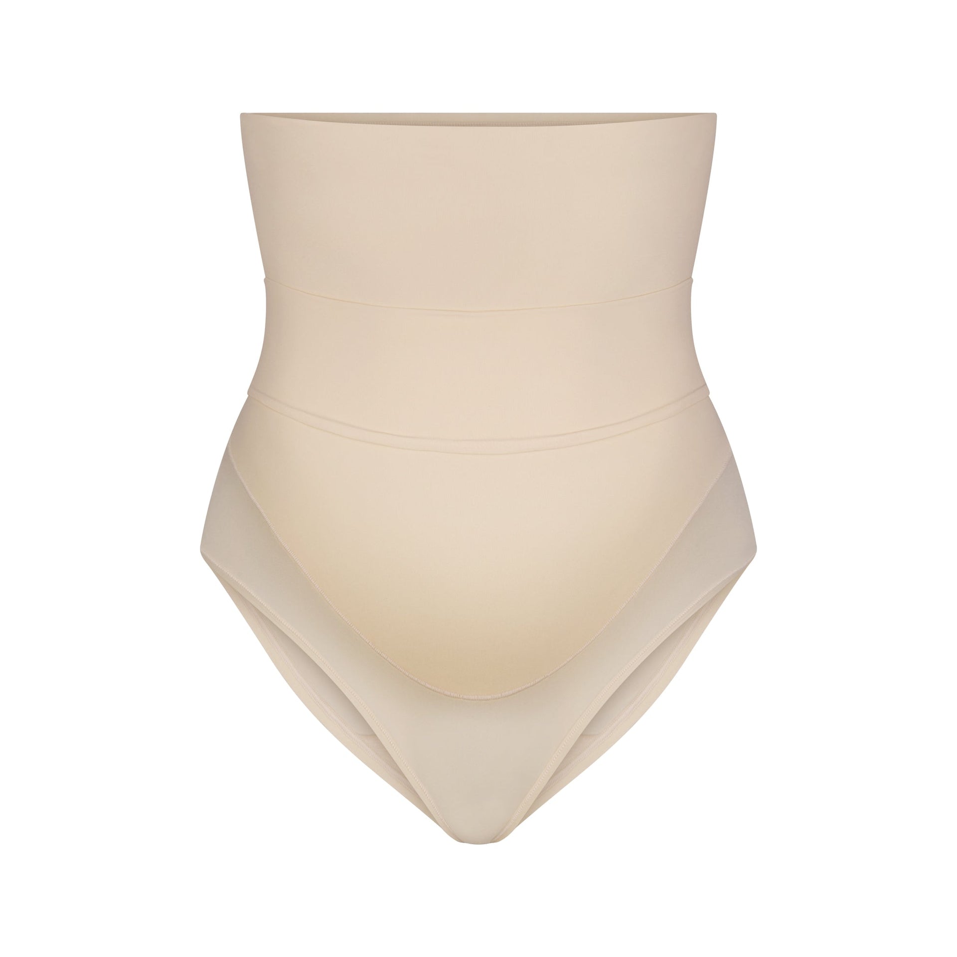 FITS EVERYBODY MATERNITY BANDED HIGH-WAISTED BRIEF | SAND