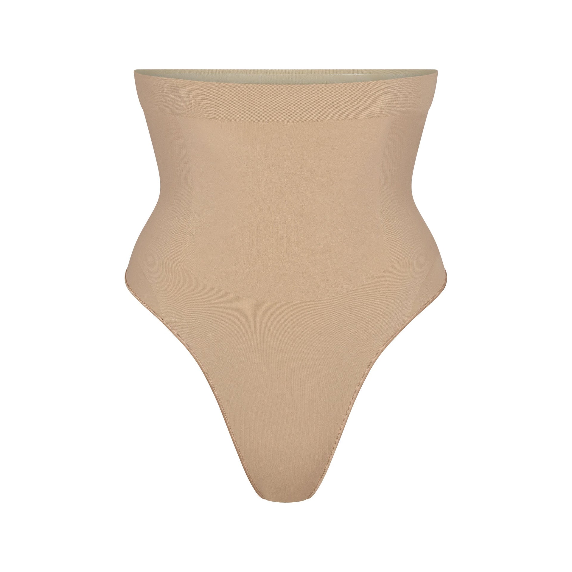 SEAMLESS SCULPT HIGH-WAISTED THONG | CLAY