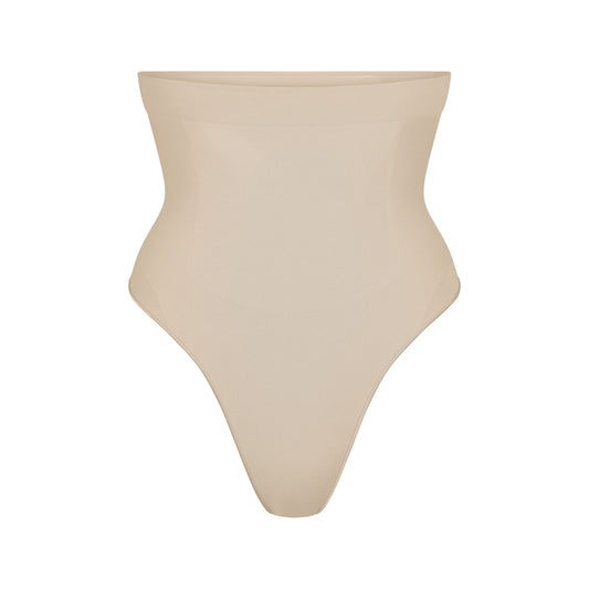 SEAMLESS SCULPT HIGH-WAISTED THONG | SAND