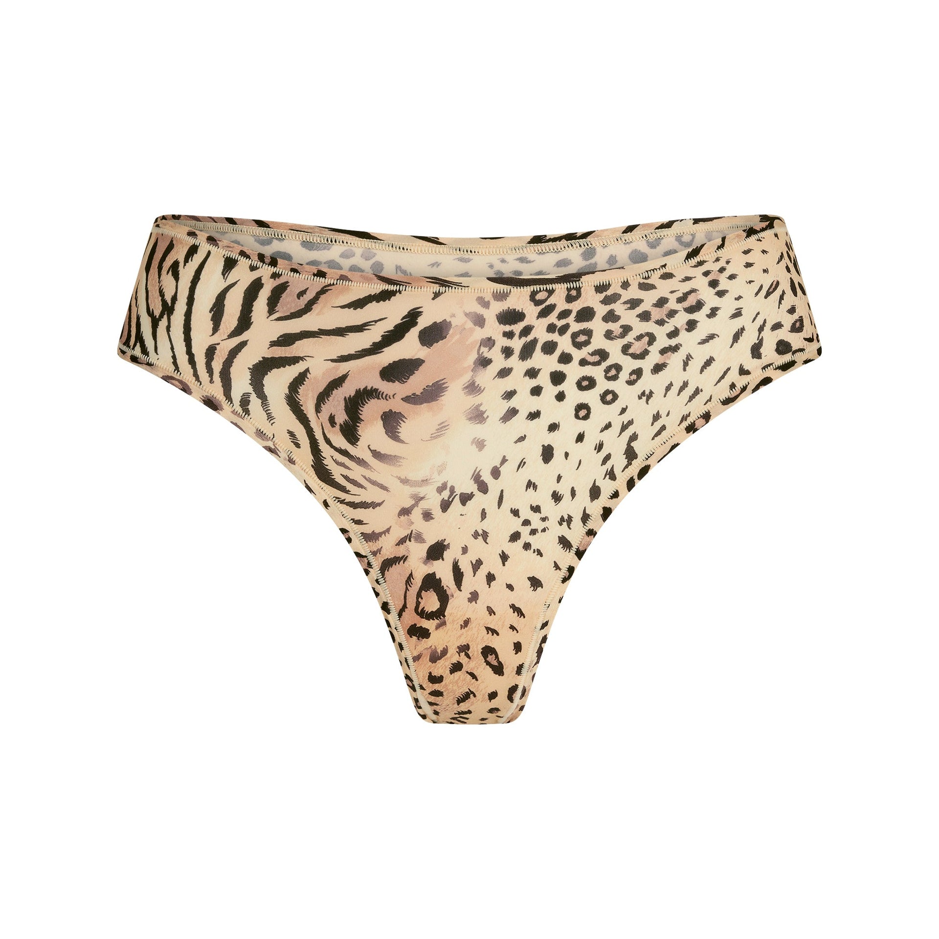 FITS EVERYBODY THONG | SAND MULTI ANIMAL