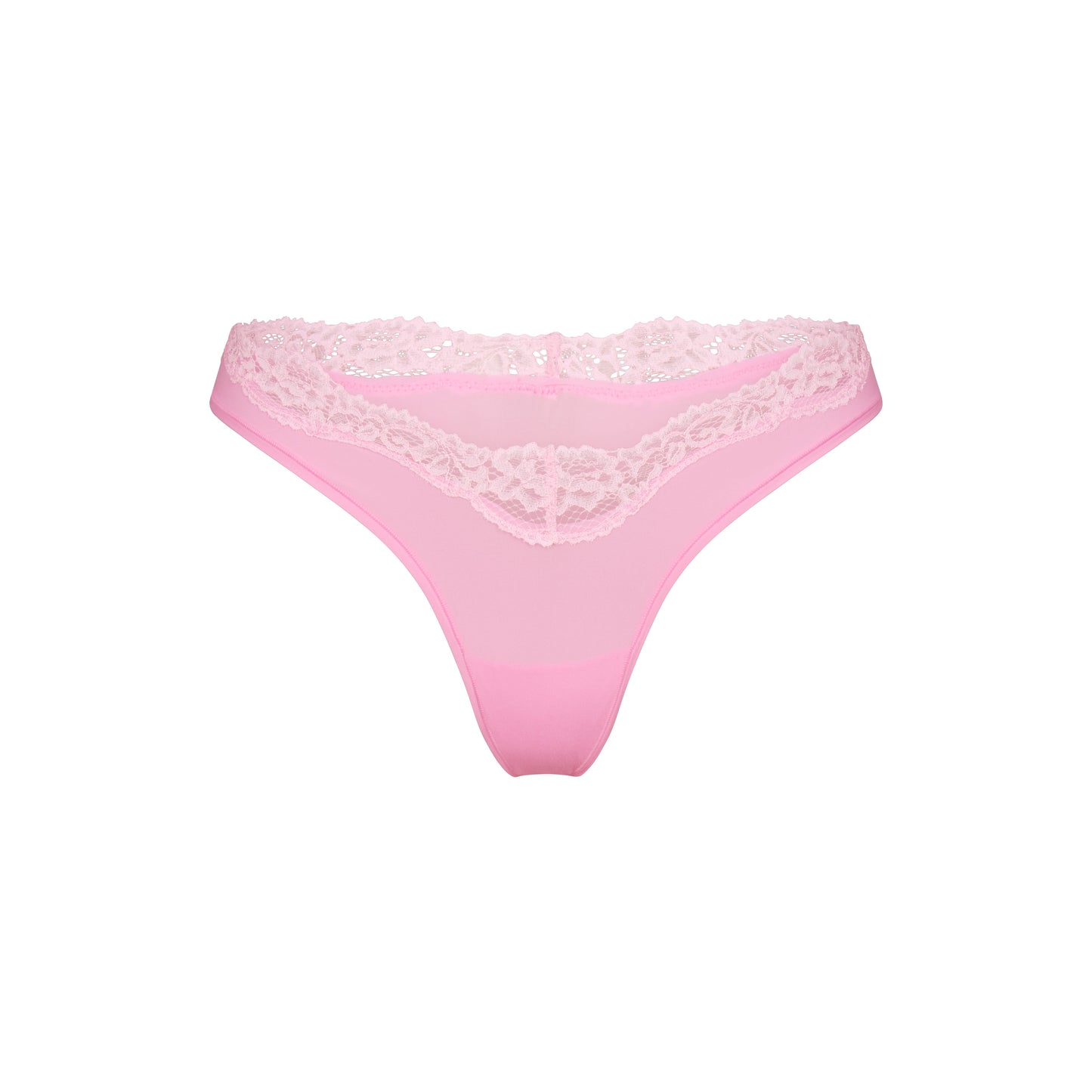 FITS EVERYBODY LACE DIPPED THONG | BUBBLEGUM TONAL