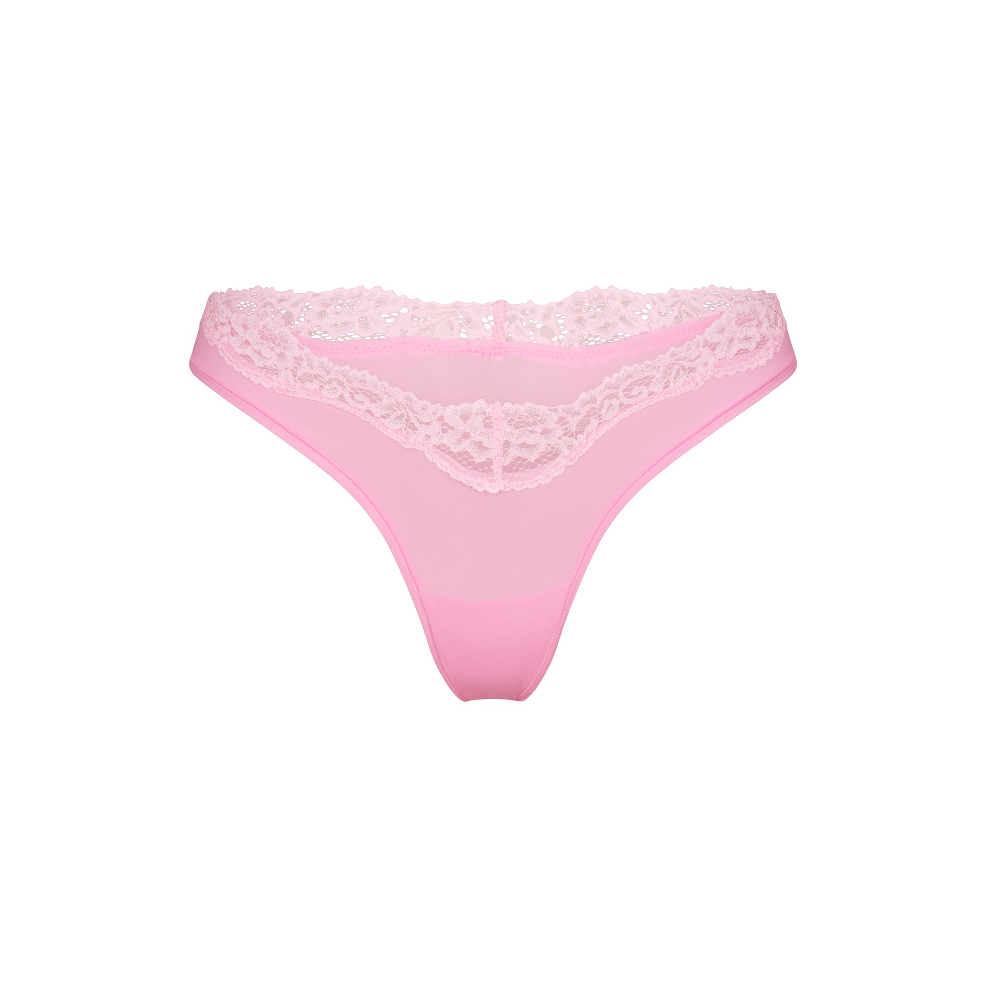 FITS EVERYBODY LACE DIPPED THONG | BUBBLEGUM TONAL