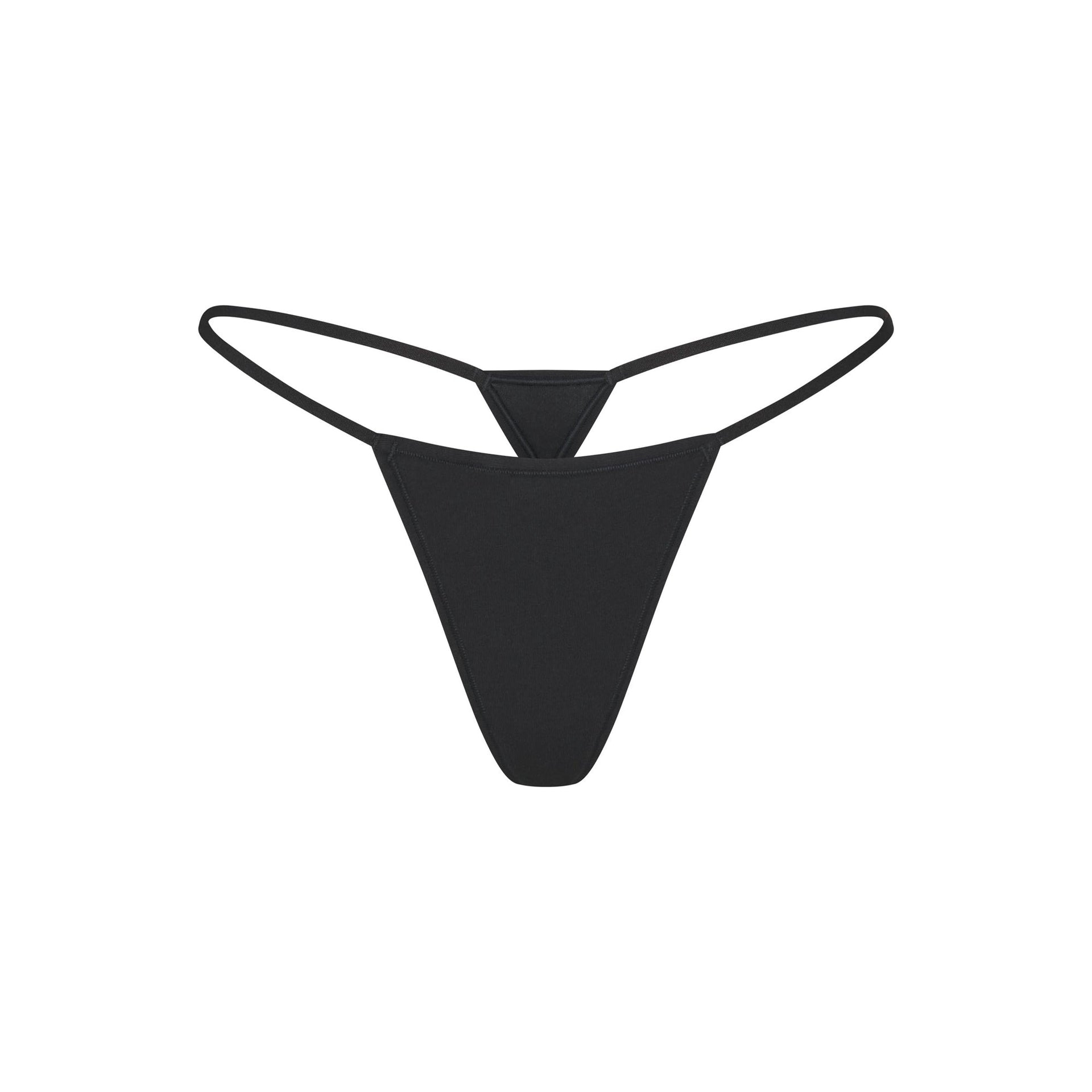 EVERYDAY COTTON STRING THONG | ONYX