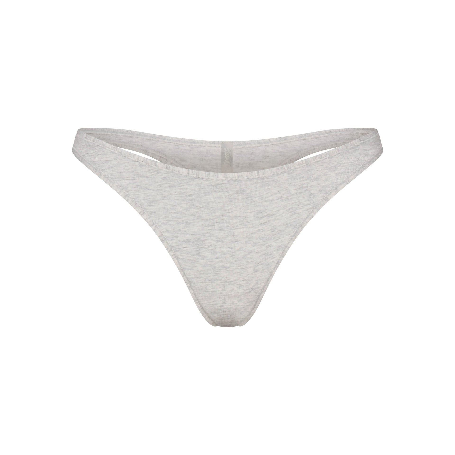 EVERYDAY COTTON THONG | LIGHT HEATHER GREY