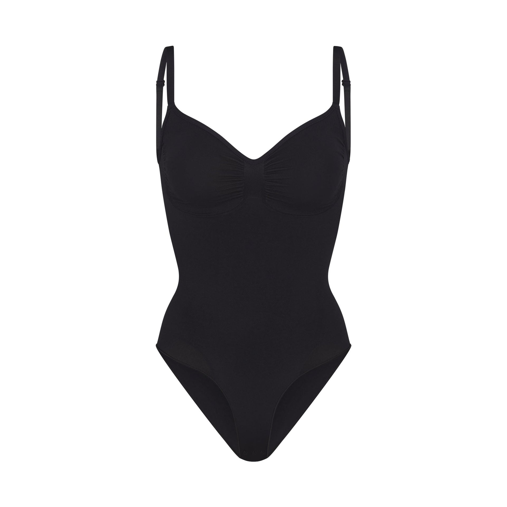 SEAMLESS SCULPT BRIEF BODYSUIT | ONYX
