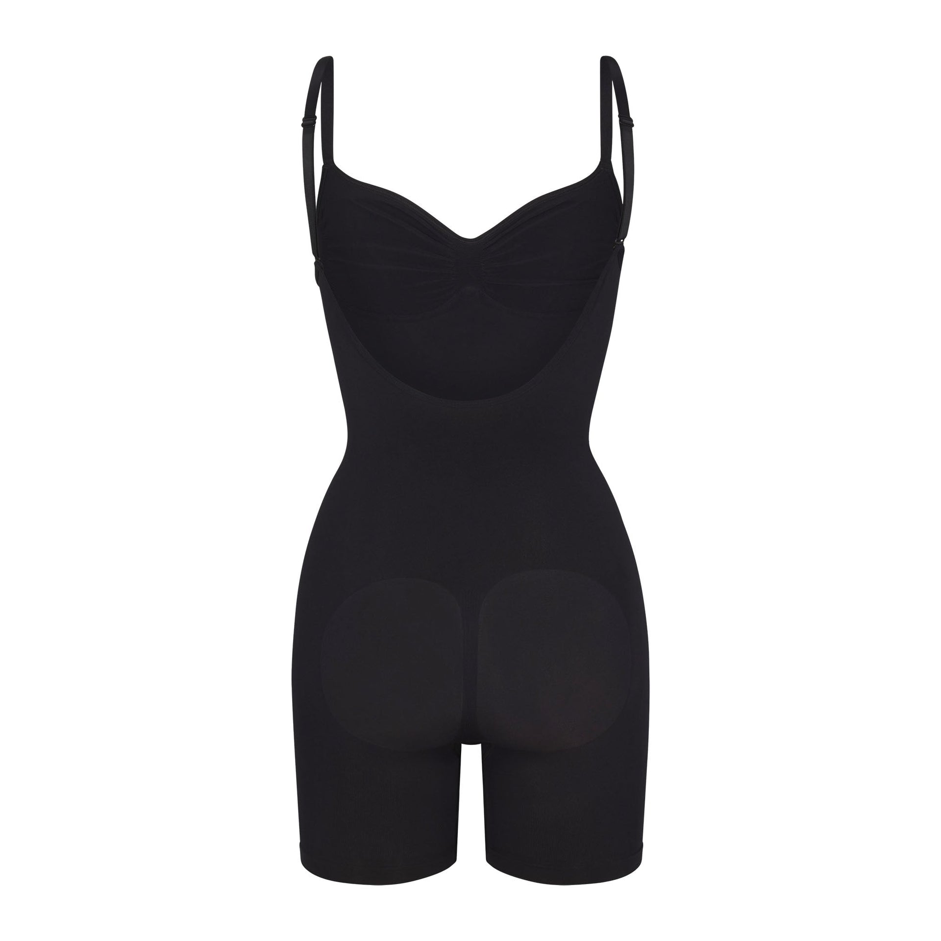 SEAMLESS SCULPT LOW BACK MID THIGH BODYSUIT | ONYX