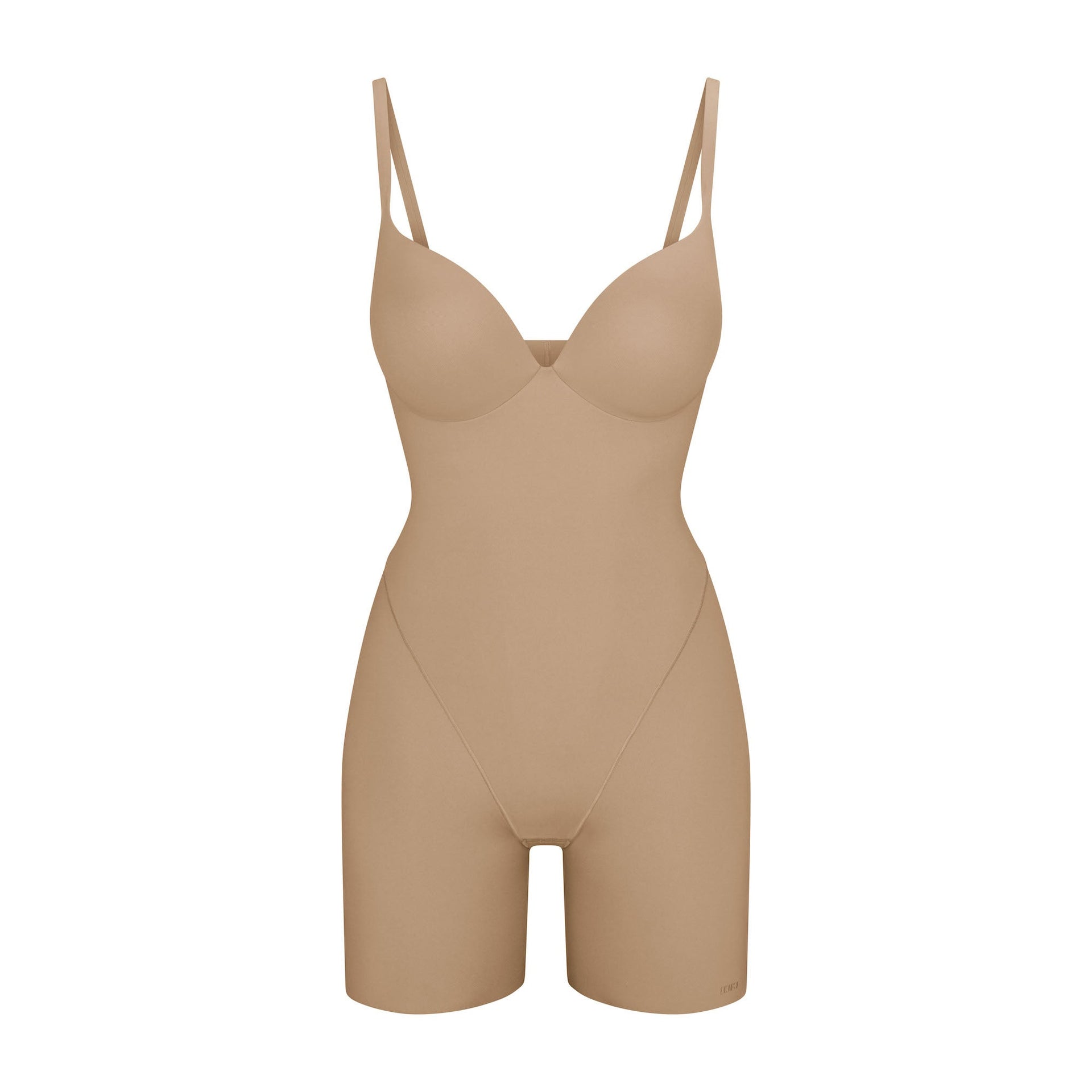 SKIMS ULTIMATE BODY PUSH-UP BUTT ENHANCING PADDED MID THIGH BODYSUIT | CLAY