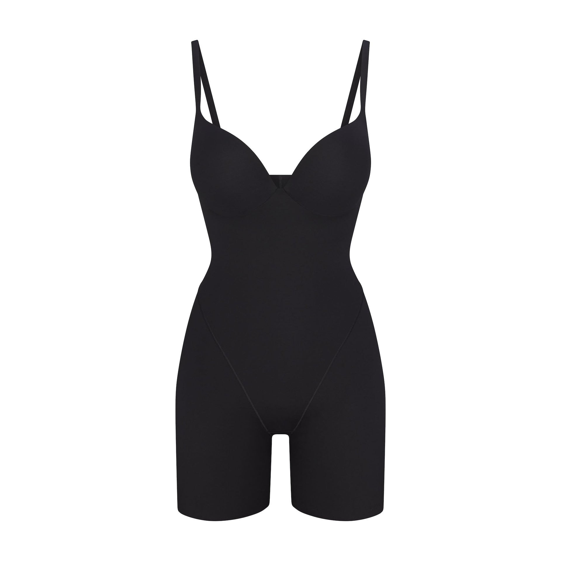 SKIMS ULTIMATE BODY PUSH-UP BUTT ENHANCING PADDED MID THIGH BODYSUIT | ONYX