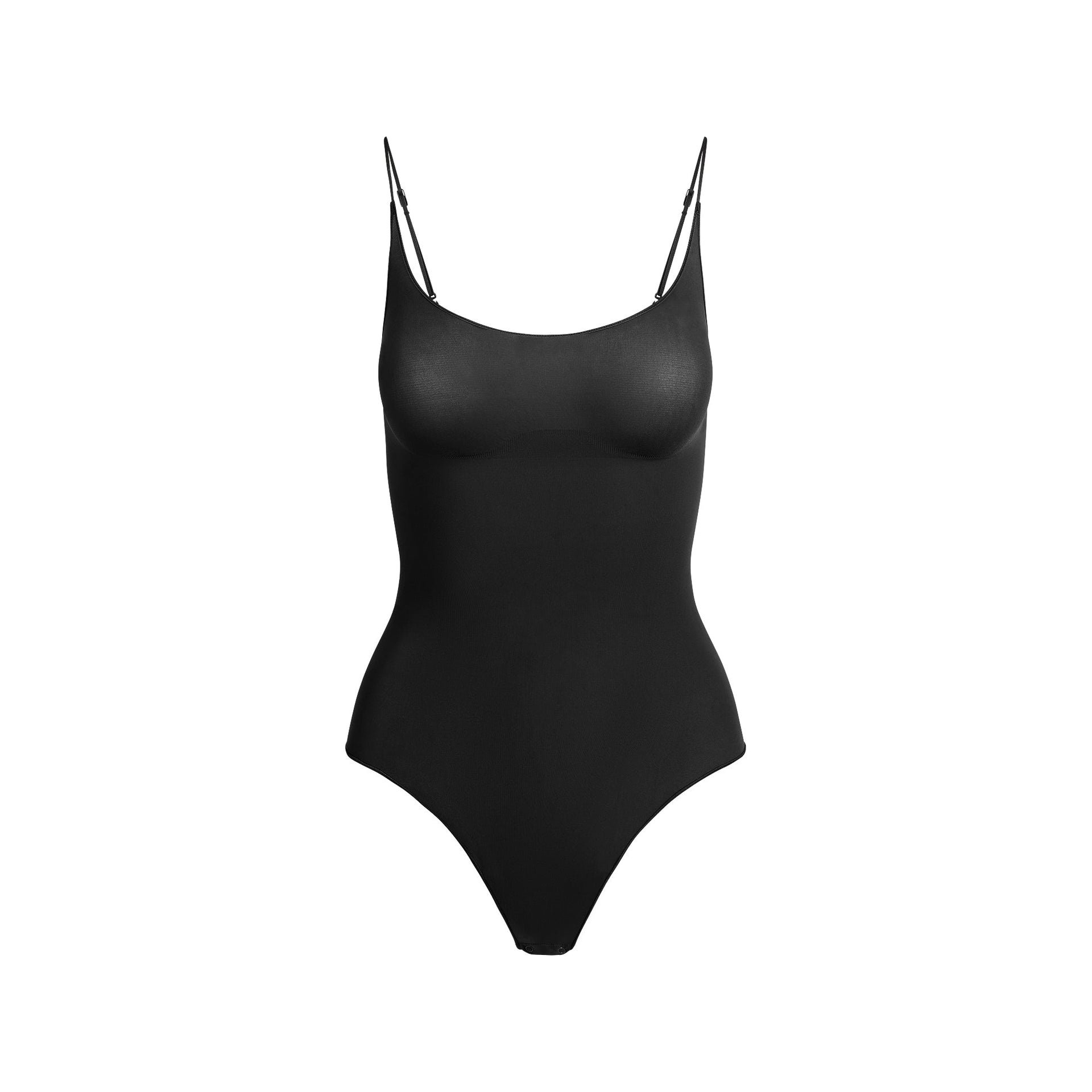 SHEER SEAMLESS THONG BODYSUIT | ONYX