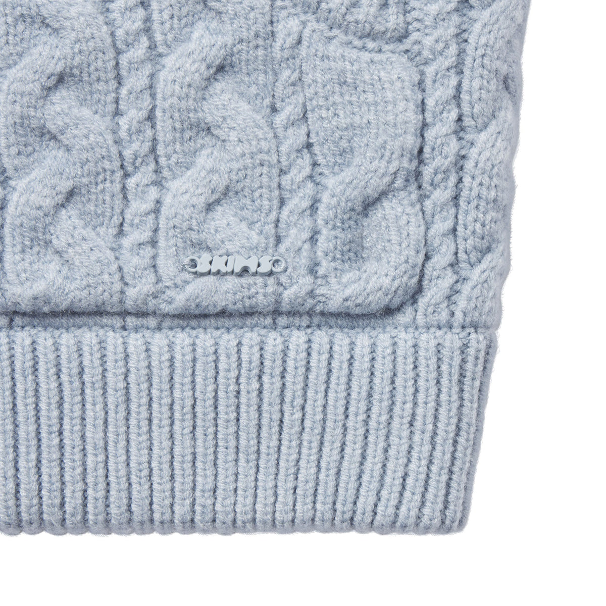 SWEATER KNIT CABLE STRAIGHT LEG PANT | FOG