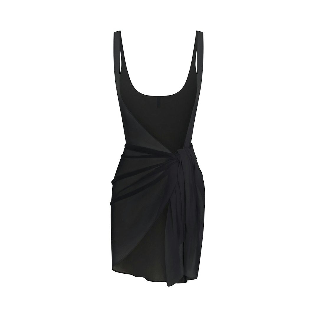 SHEER COVER-UPS SARONG | OBSIDIAN