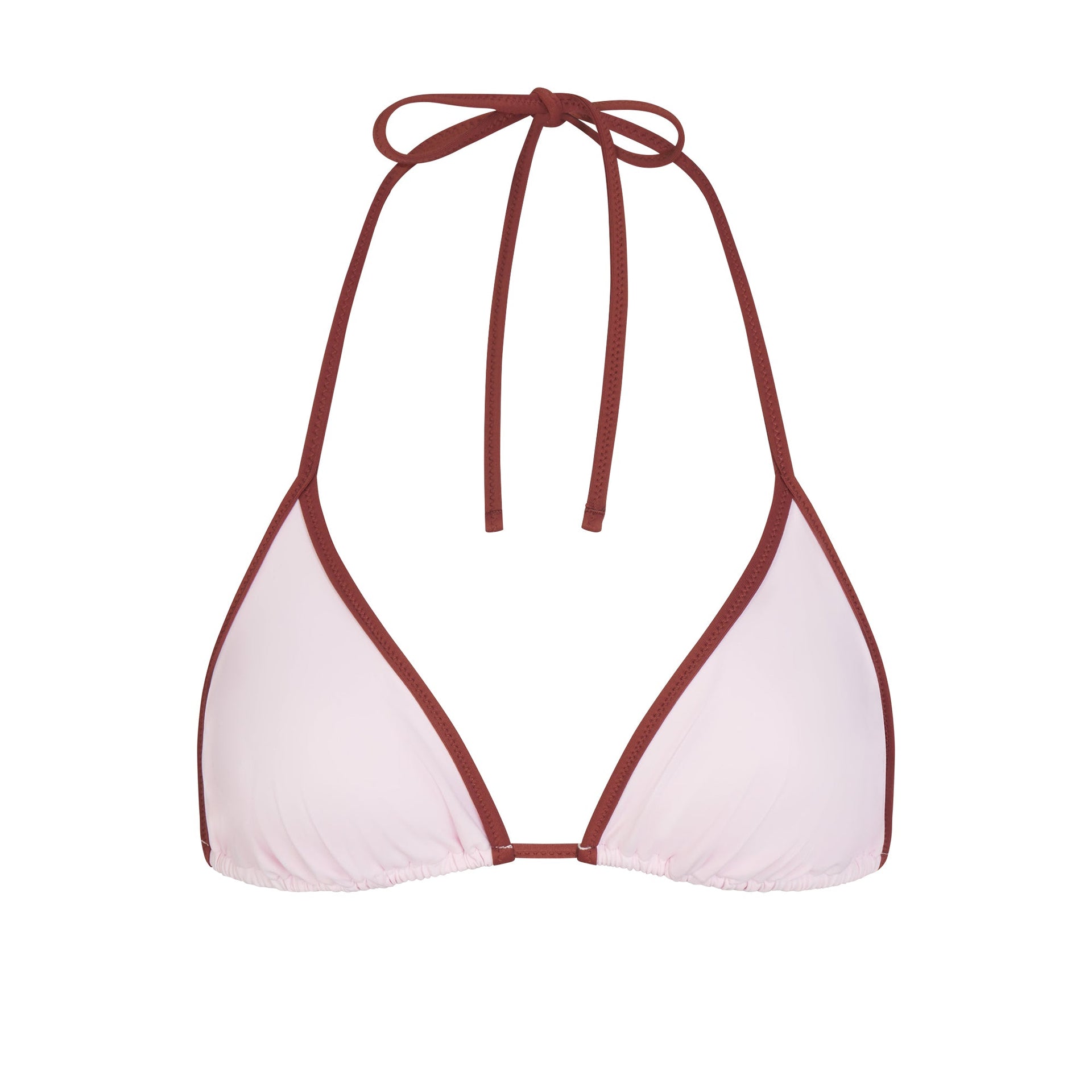 SIGNATURE SWIM TRIANGLE BIKINI TOP | CHERRY BLOSSOM CONTRAST