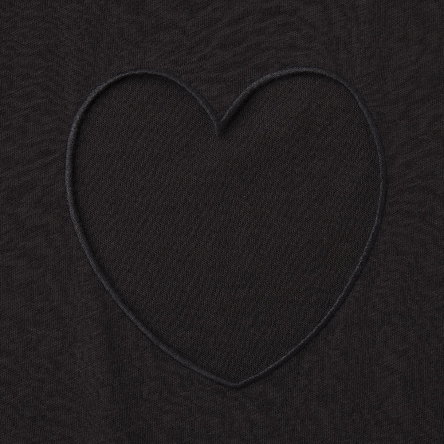 WORN IN JERSEY HEART BABY TEE | WASHED ONYX