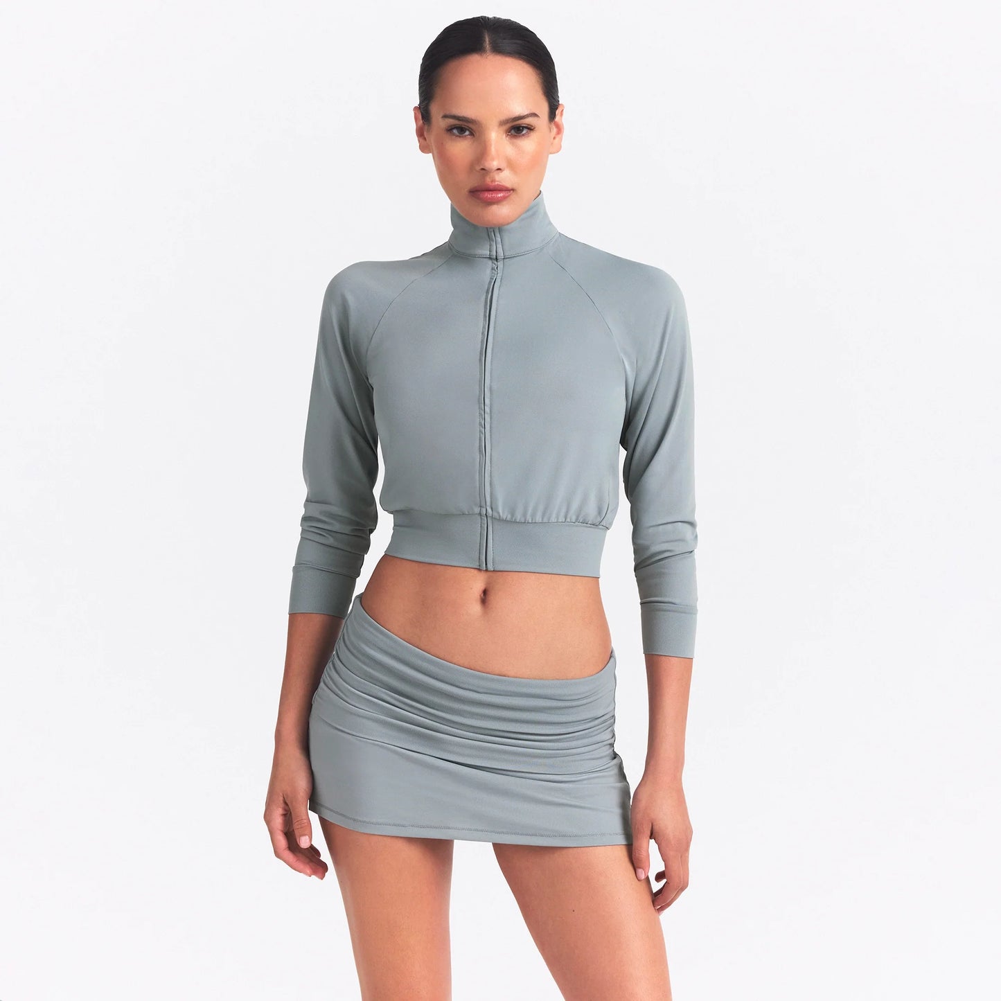 NikeSKIMS AIRY FOLDOVER SKORT | WASHED PACIFIC