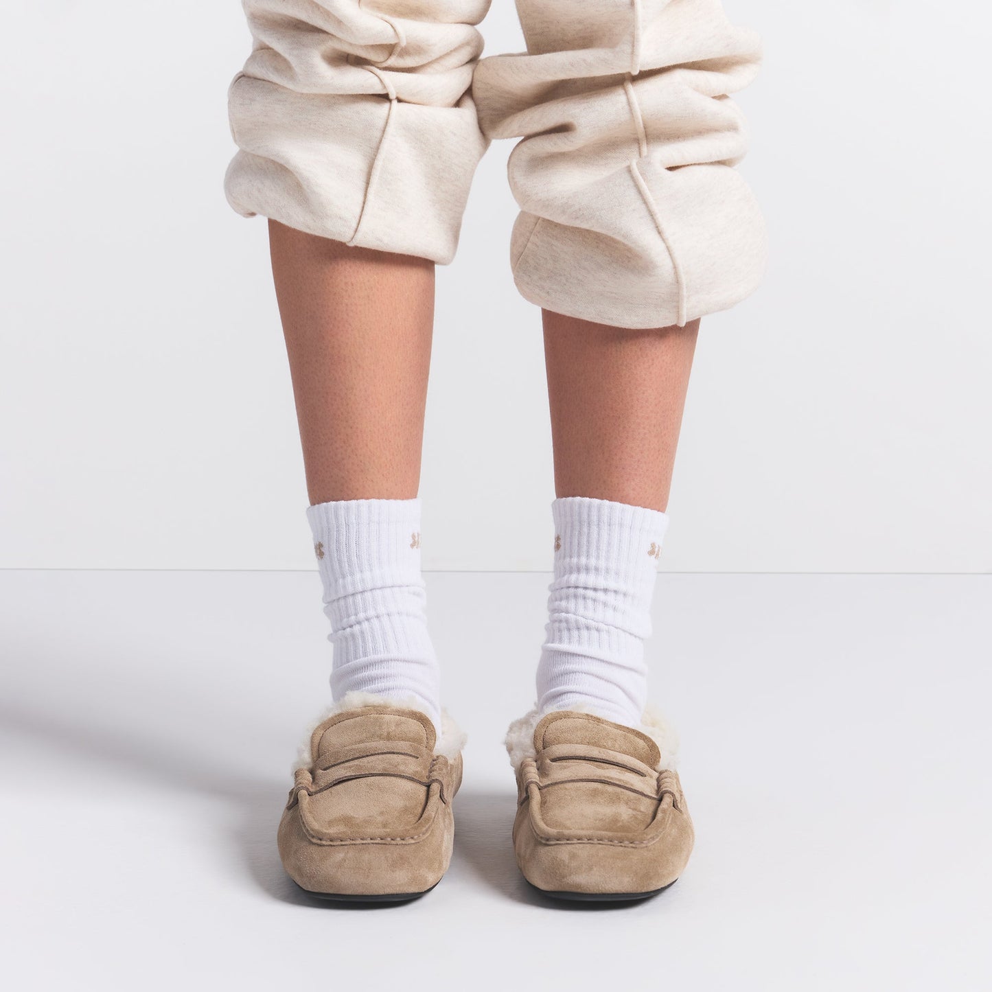 RIBBED CREW LOGO SOCK 3-PACK | SNOW