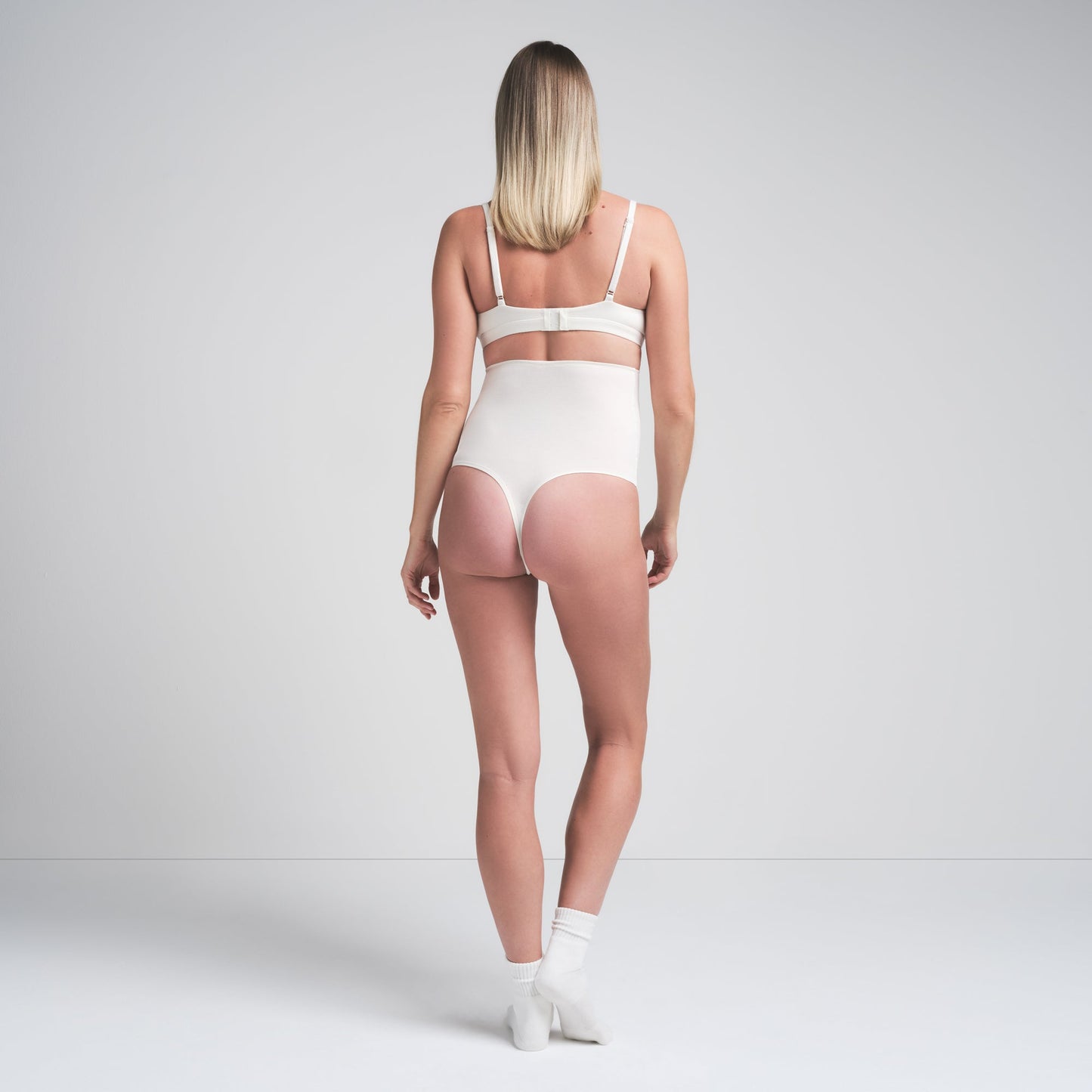 COTTON JERSEY MATERNITY NURSING SCOOP BRALETTE | MARBLE