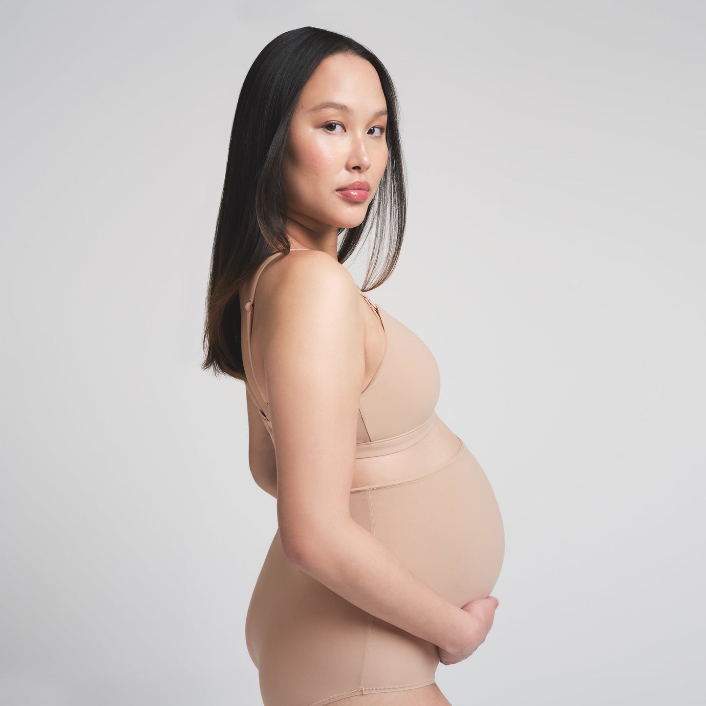 FITS EVERYBODY MATERNITY NURSING SCOOP BRALETTE | CLAY